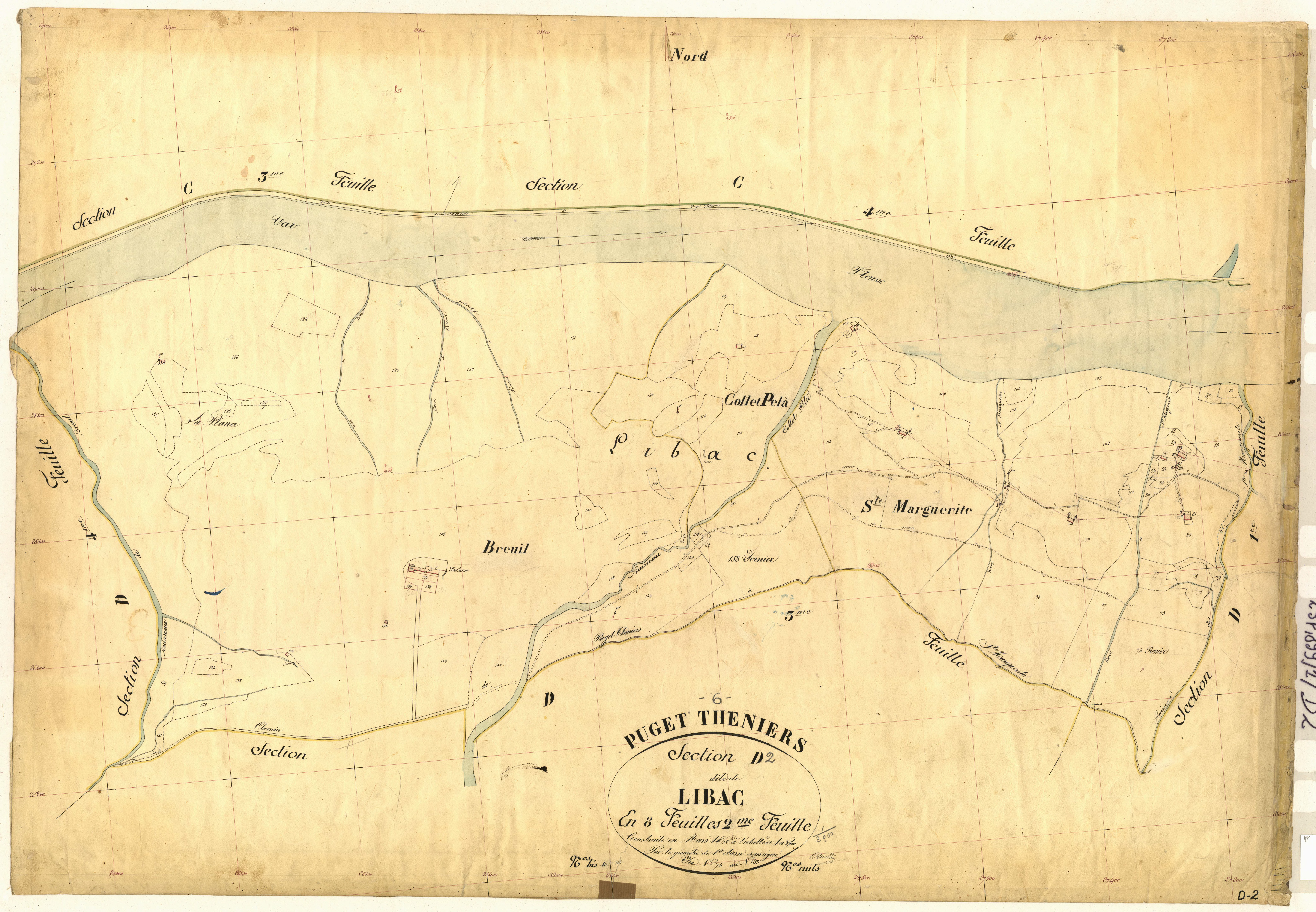 Libac. - Plan de section, D2