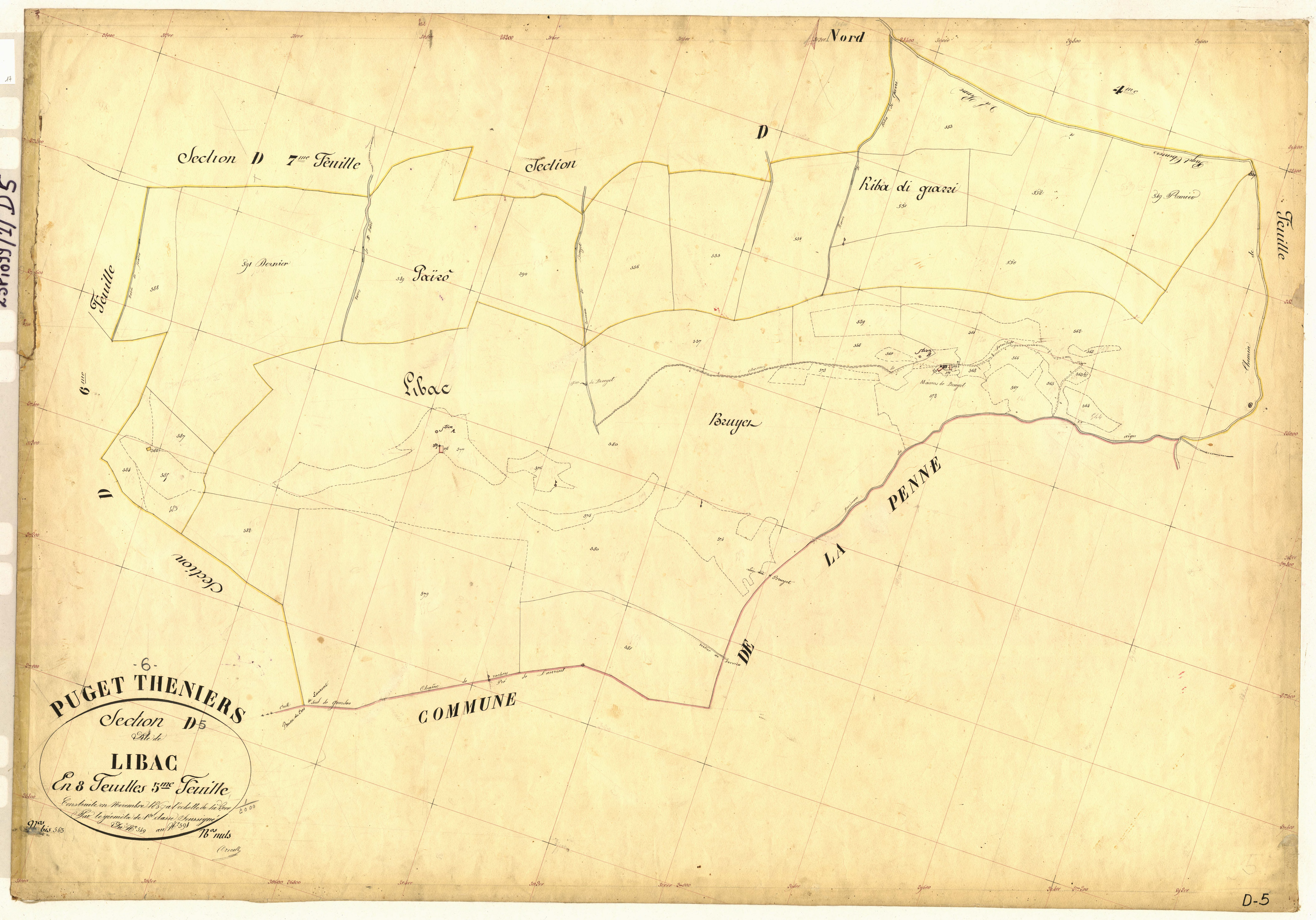 Libac. - Plan de section, D5