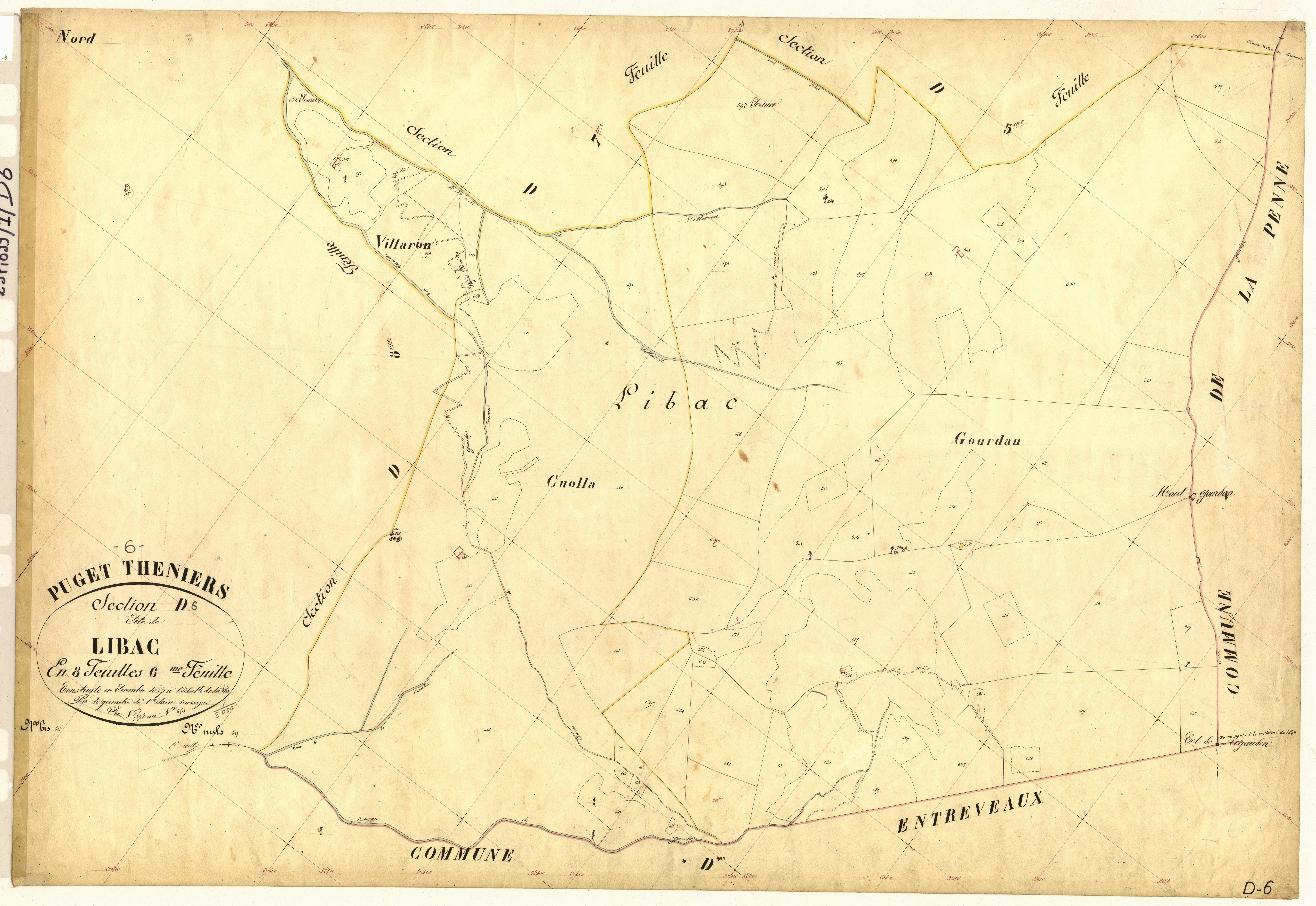Libac. - Plan de section, D6