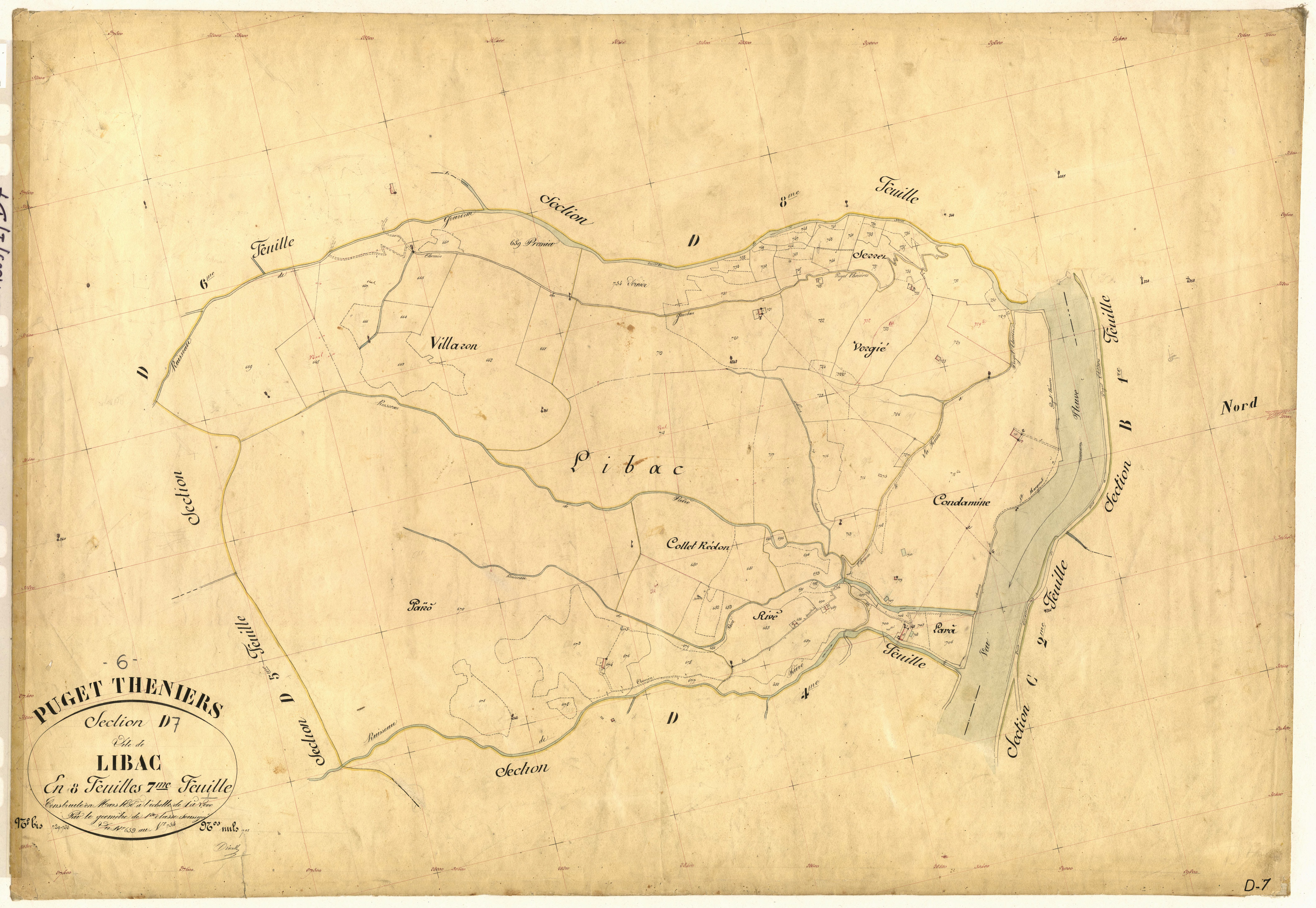 Libac. - Plan de section, D7