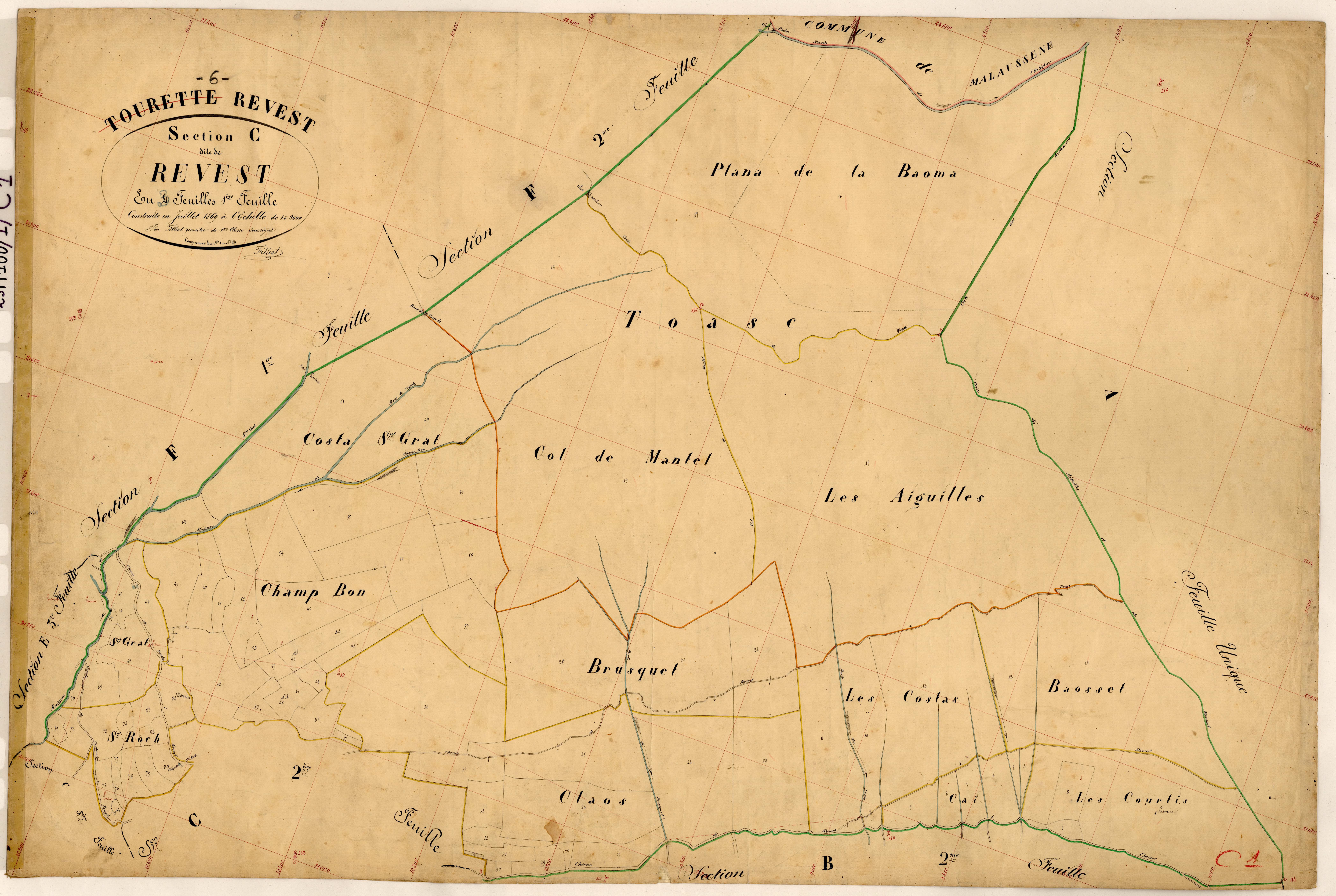 Revest. - Plan de section, C1