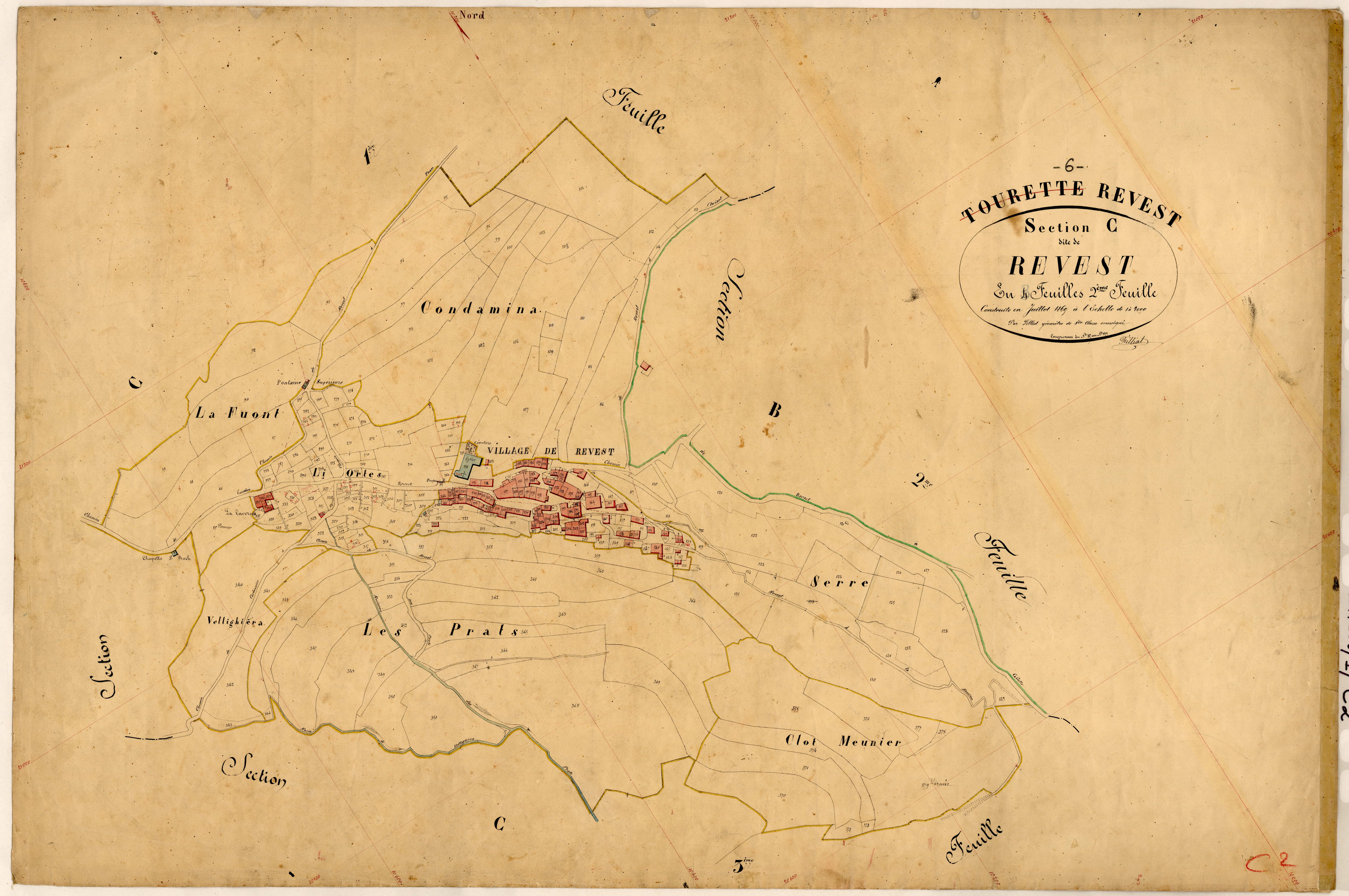 Revest. - Plan de section, C2