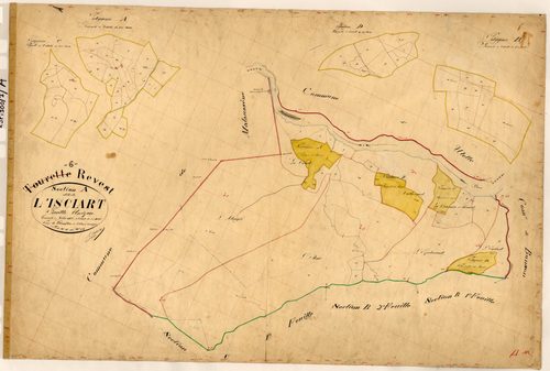 L'Isciart. - Plan de section, A