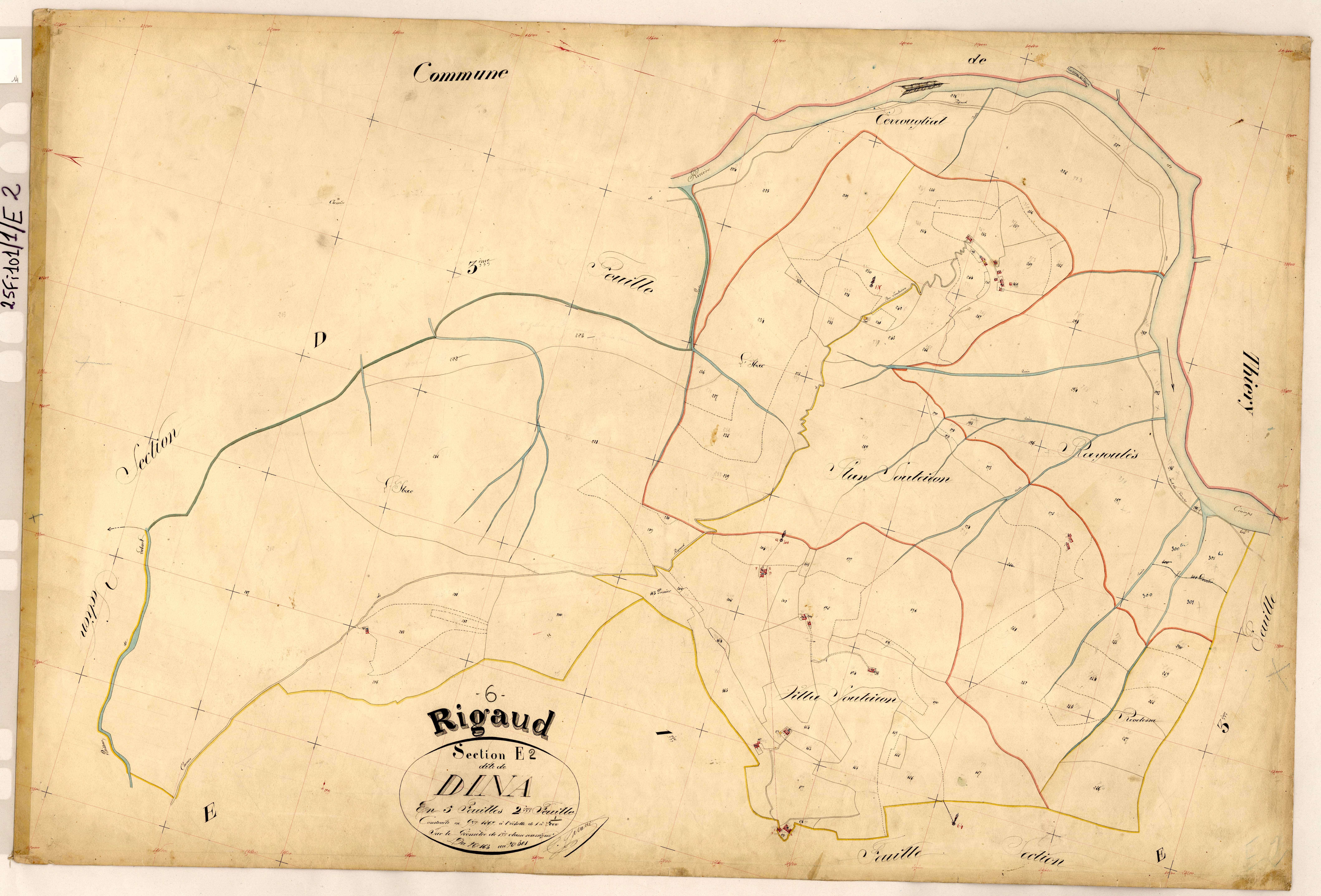Dina. - Plan de section, E2