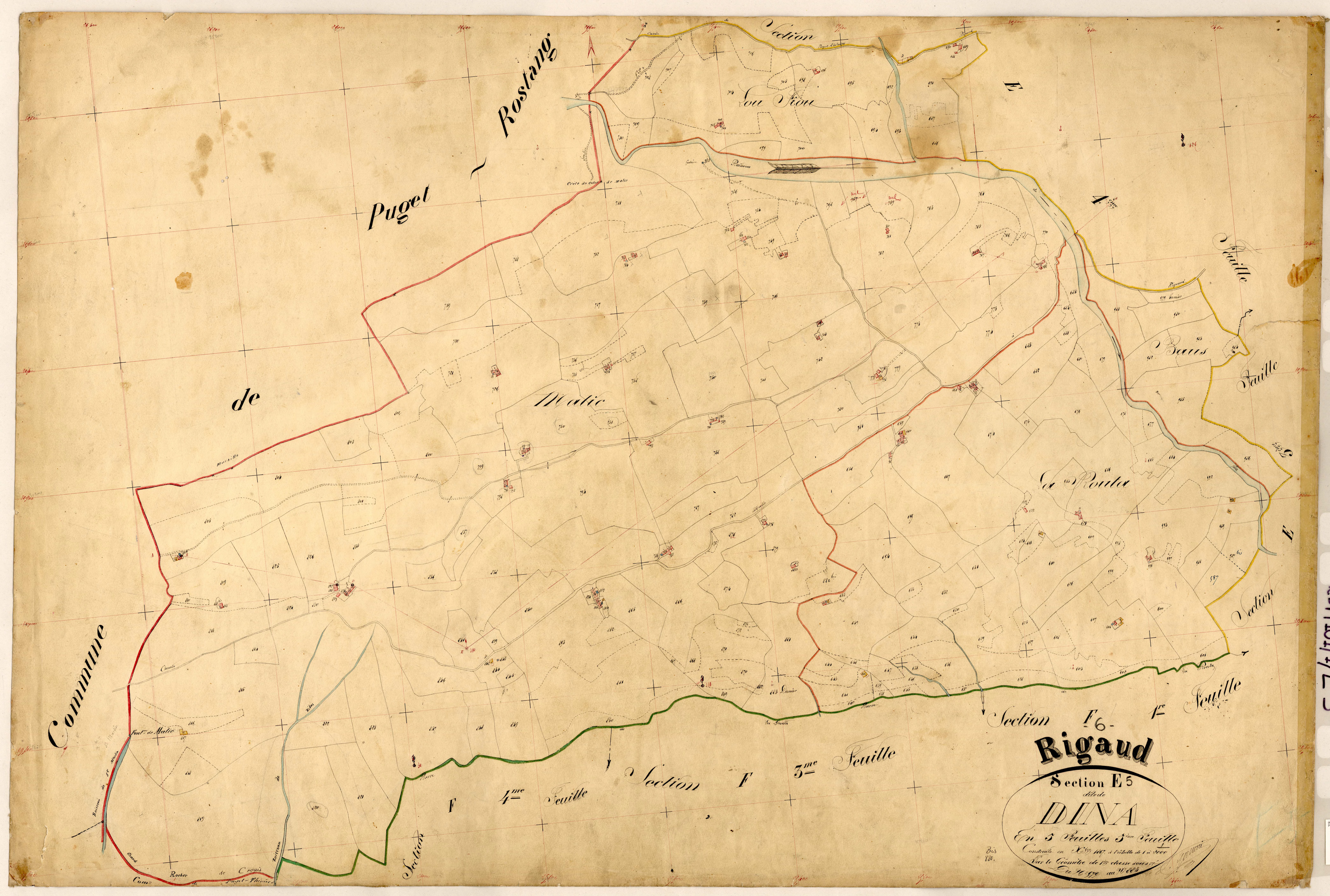 Dina. - Plan de section, E5