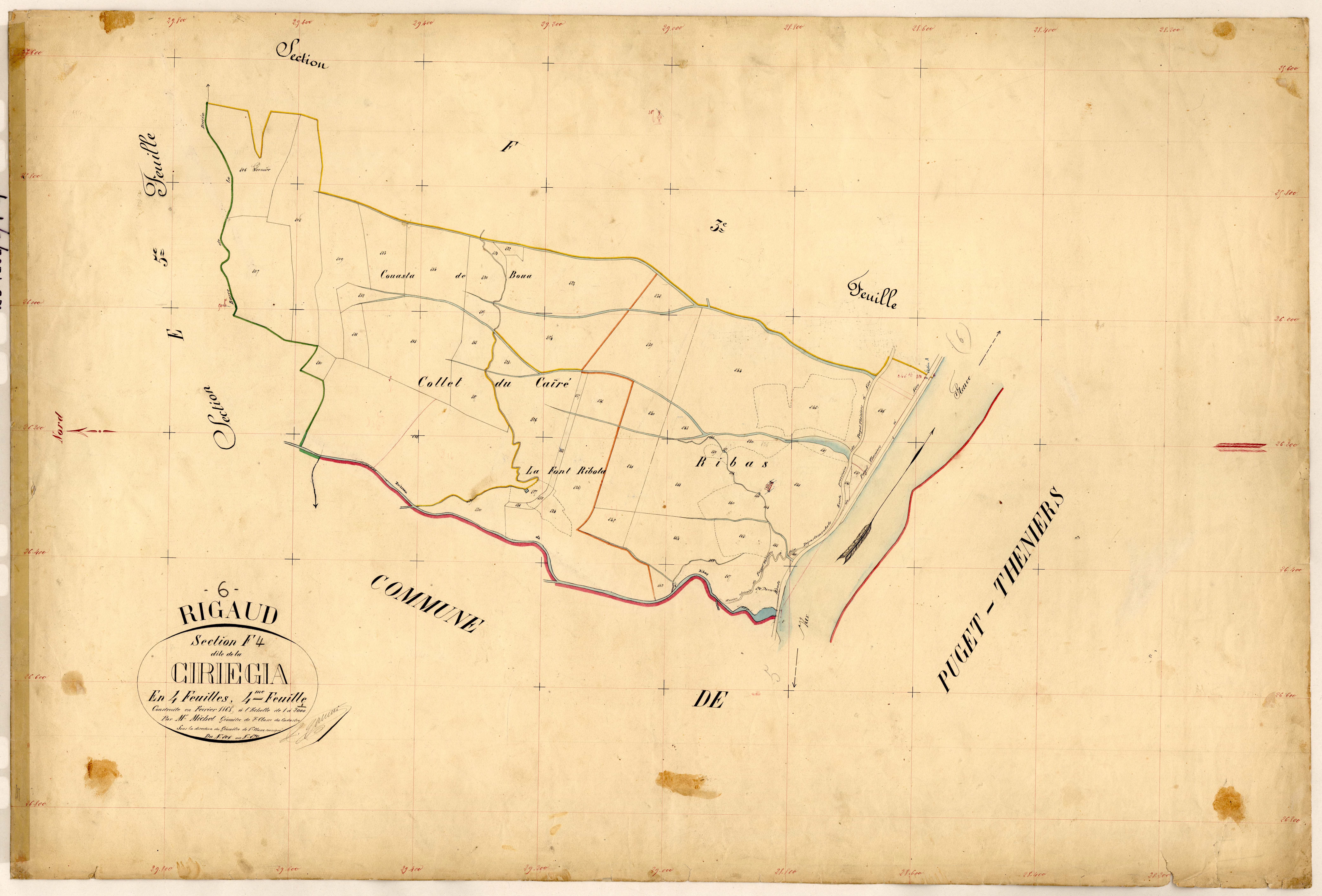 La Ciriegia. - Plan de section, F4