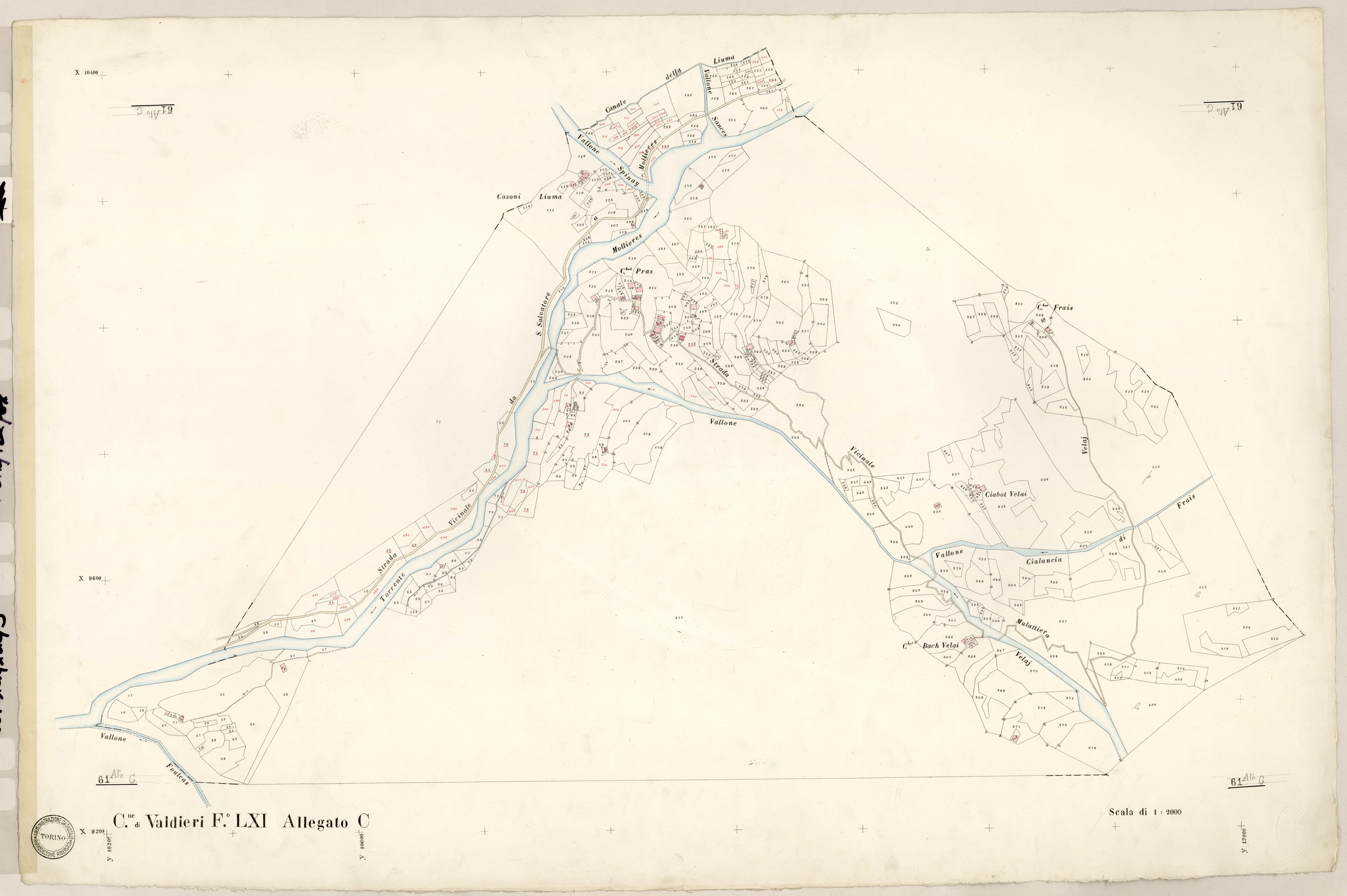 (développement). - Plan de section, LXI(d)