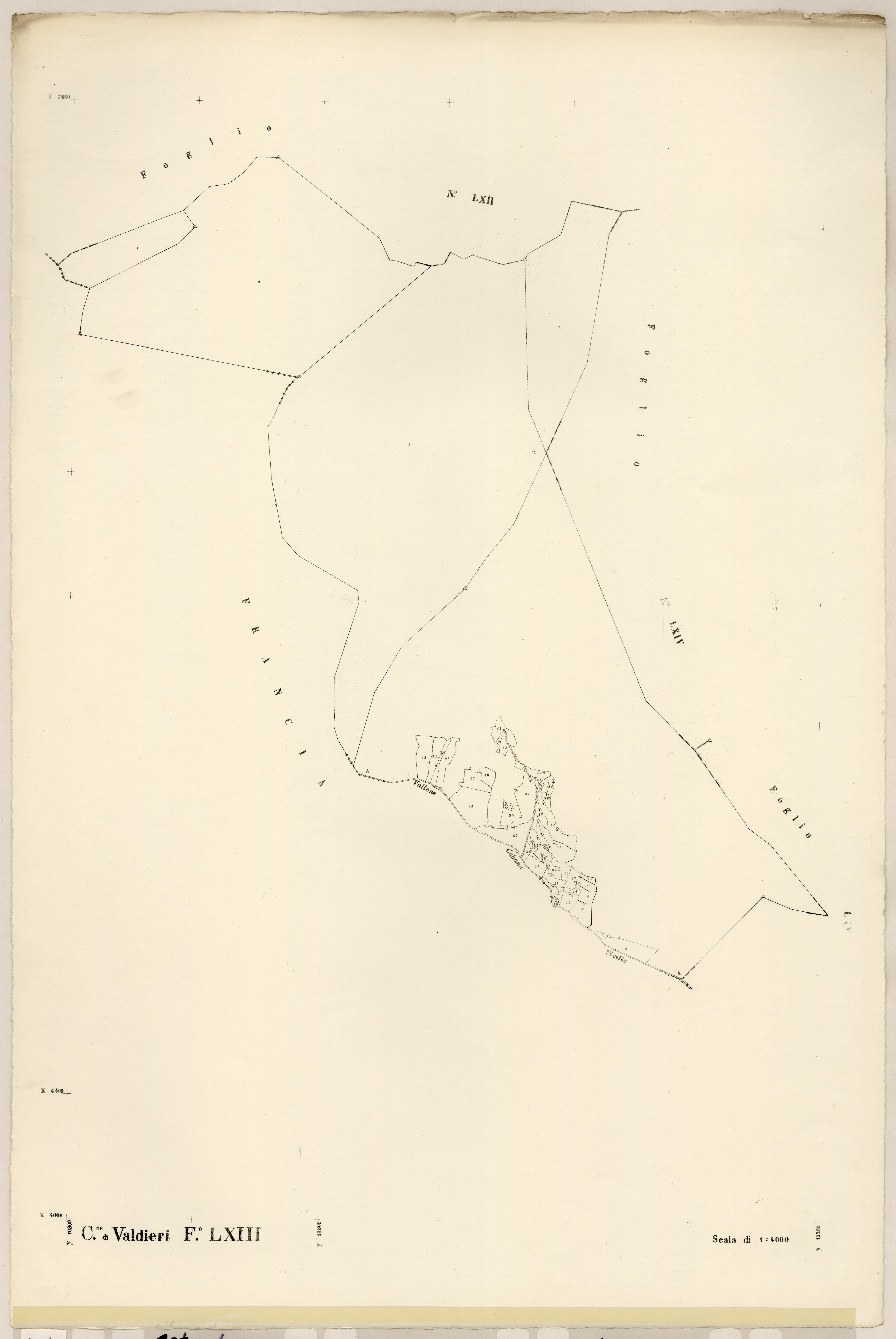 Plan de section, LXIII