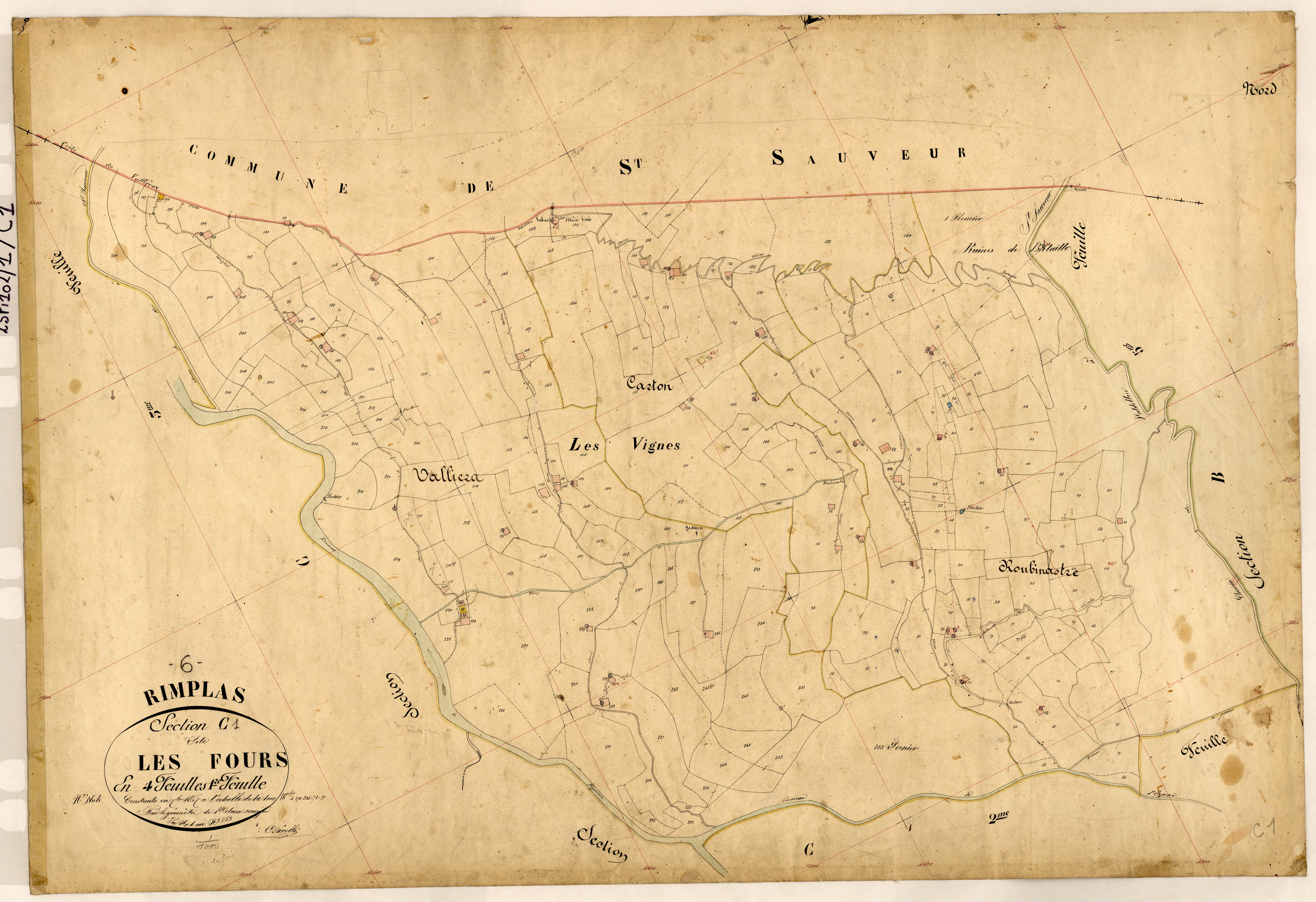 Les Fours. - Plan de section, C1