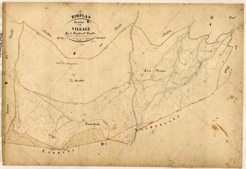 Le Village. - Plan de section, B1