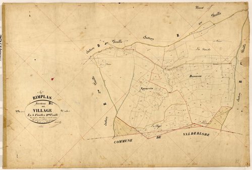 Le Village. - Plan de section, B2