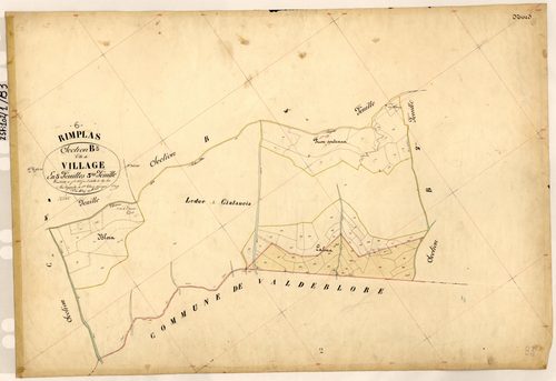 Le Village. - Plan de section, B3