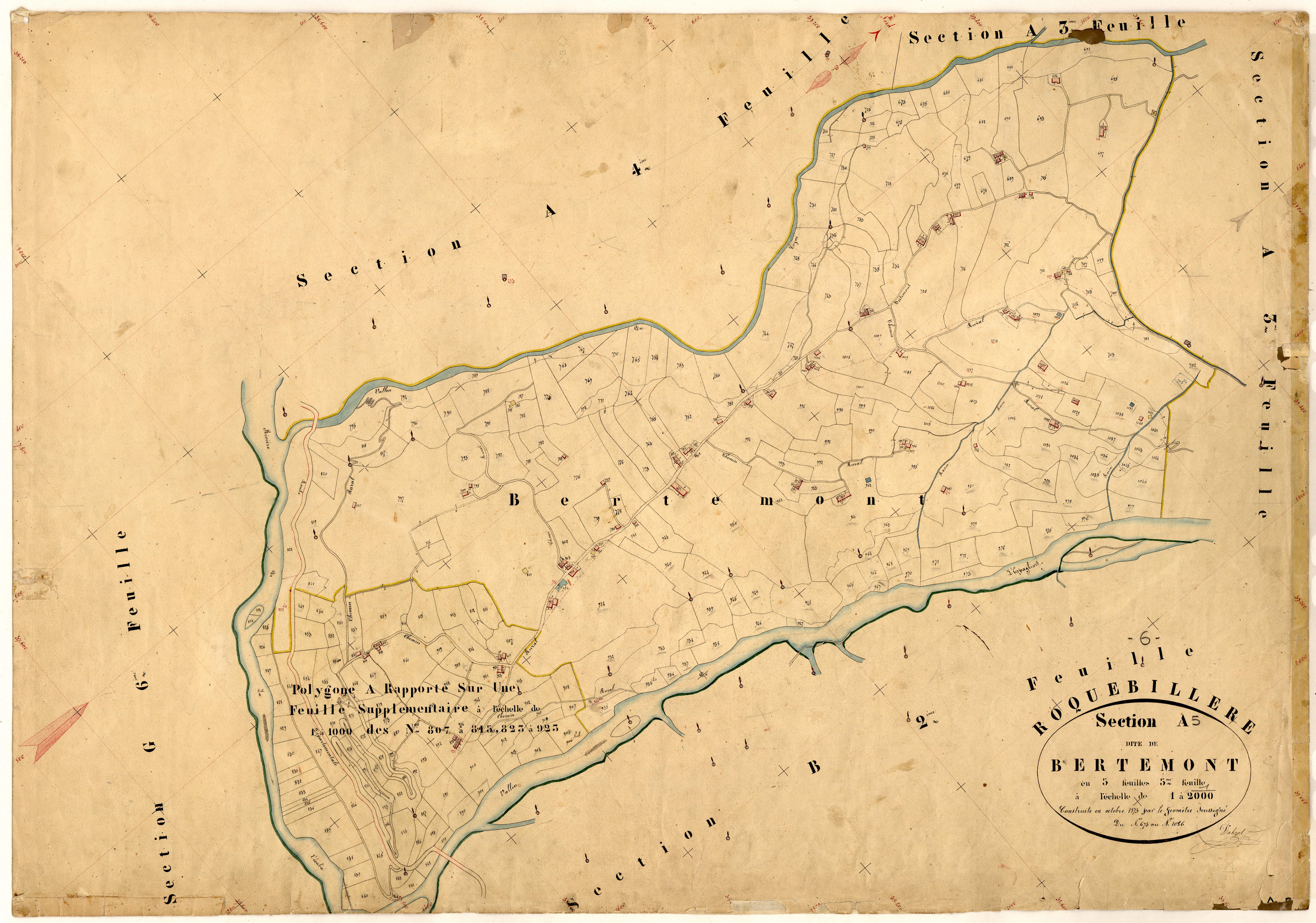 Bertemont. - Plan de section, A5