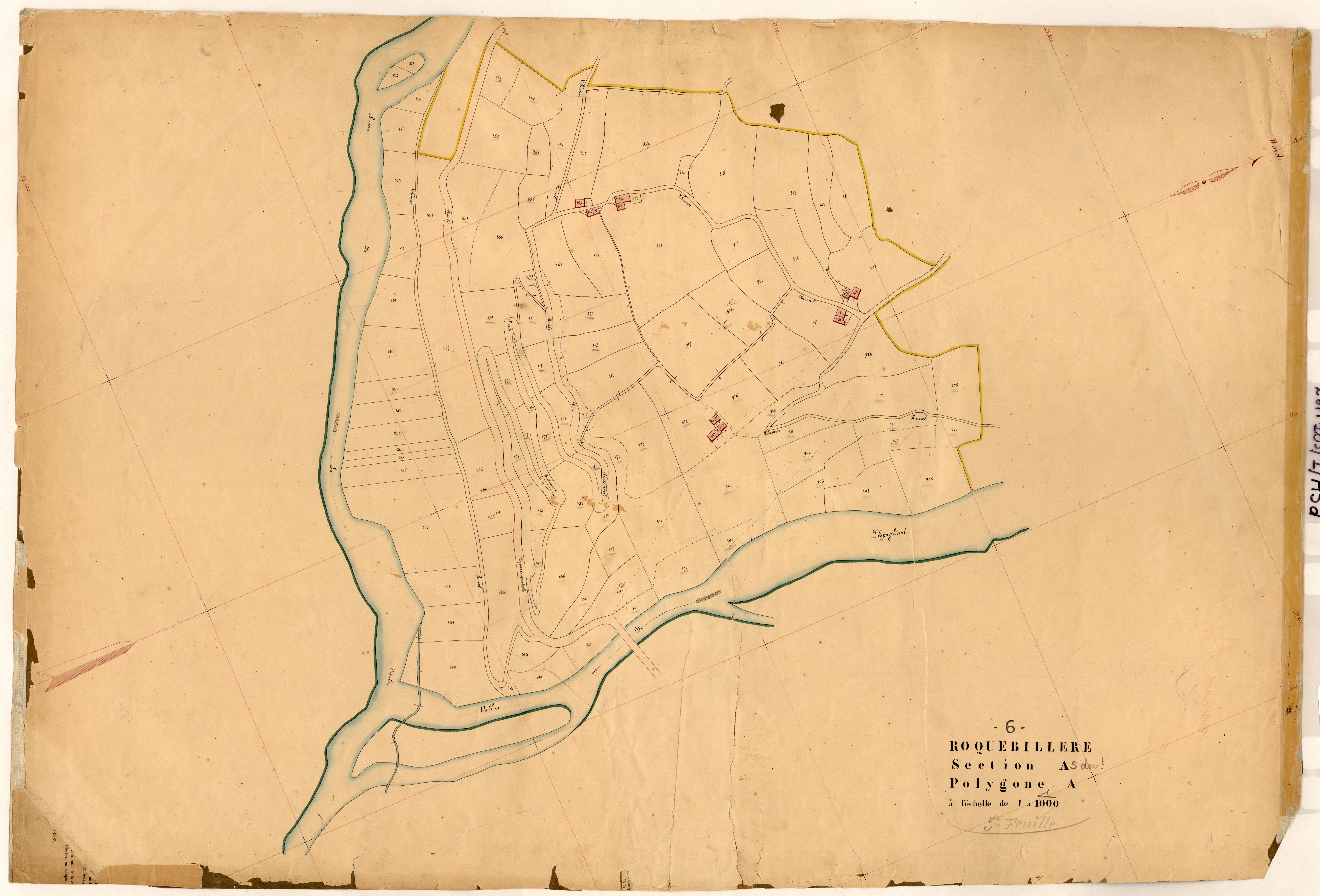 Bertemont (développement). - Plan de section, A5(d)