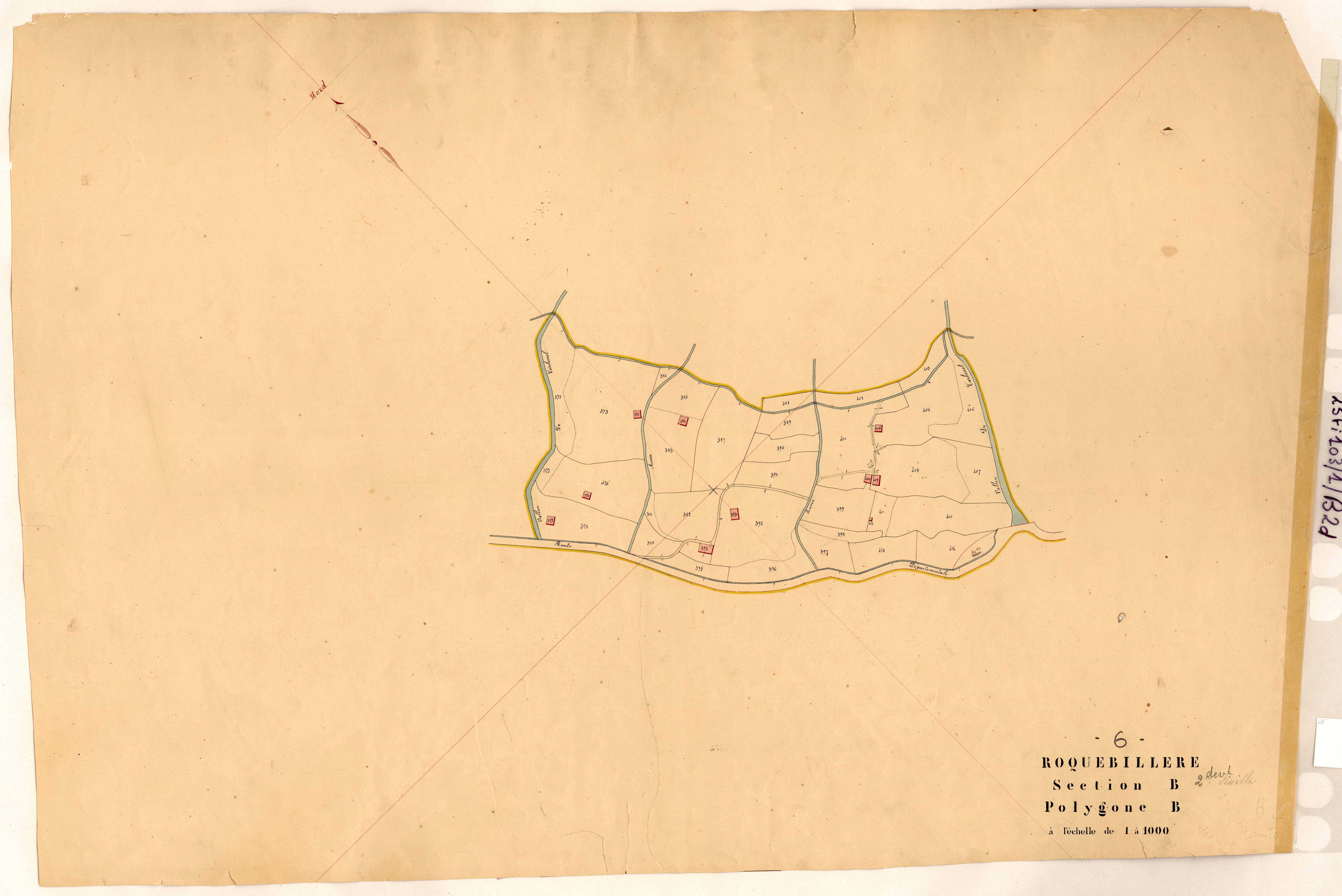 Espagliart (développement). - Plan de section, B2(d)