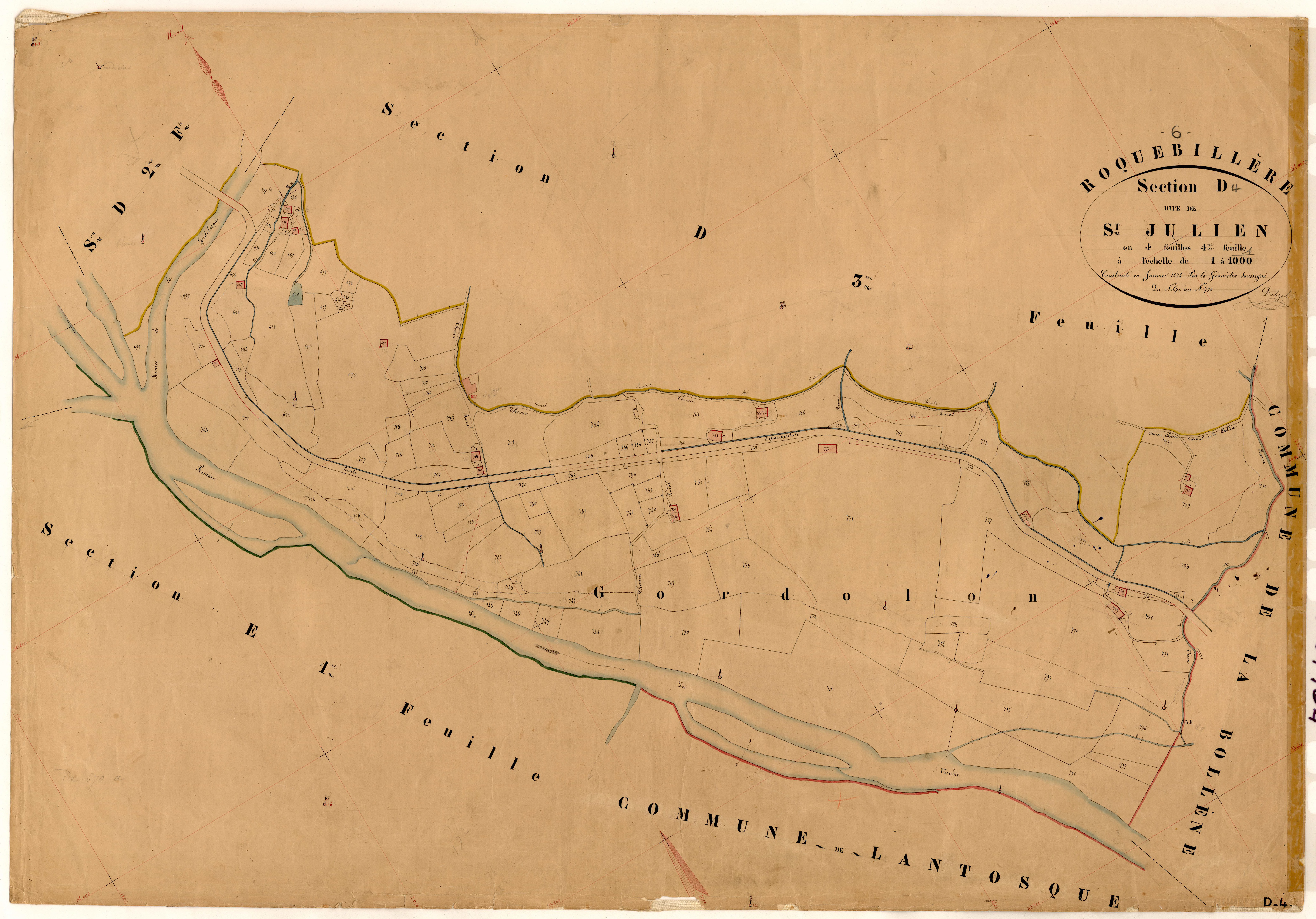 Saint-Julien. - Plan de section, D4