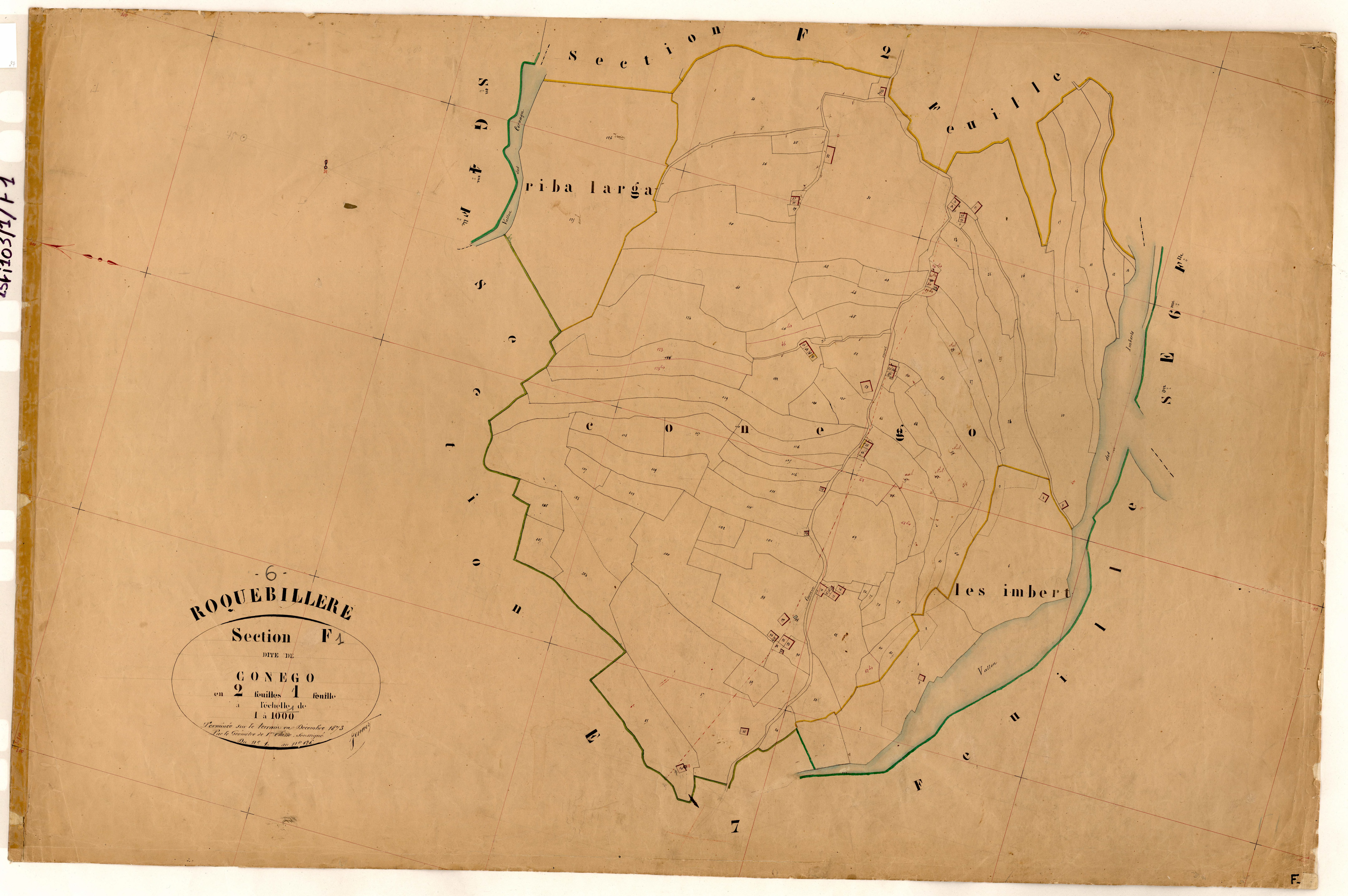 Conego. - Plan de section, F1