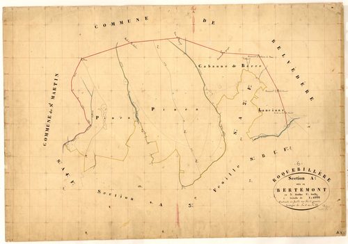 Bertemont. - Plan de section, A1