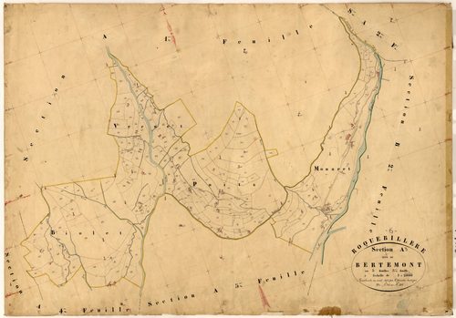 Bertemont. - Plan de section, A3