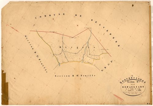 Espagliart. - Plan de section, B3