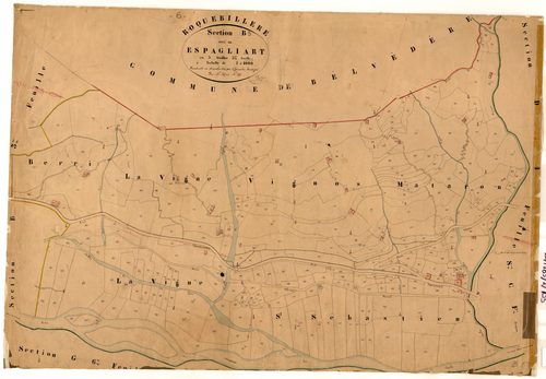 Espagliart. - Plan de section, B5