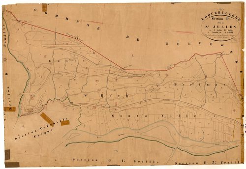 Saint-Julien. - Plan de section, D1