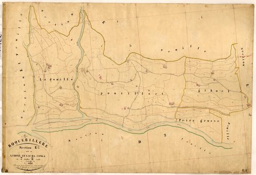 Giboel et Sauma Longa. - Plan de section, E2