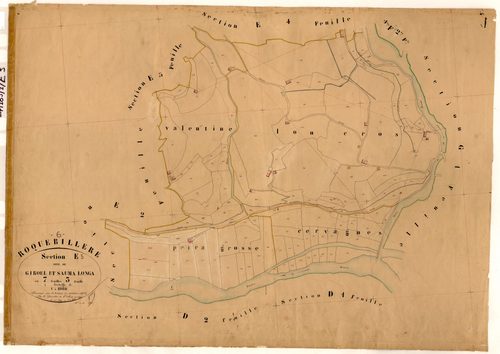 Giboel et Sauma Longa. - Plan de section, E3
