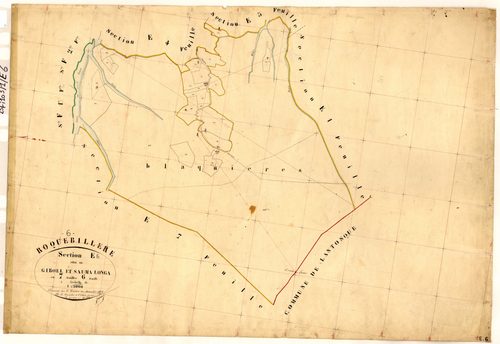 Giboel et Sauma Longa. - Plan de section, E6