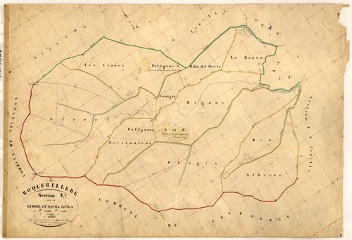 Giboel et Sauma Longa. - Plan de section, E7