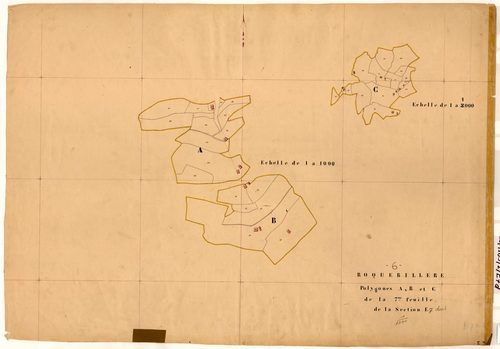 Giboel et Sauma Longa (développement). - Plan de section, E7(d)