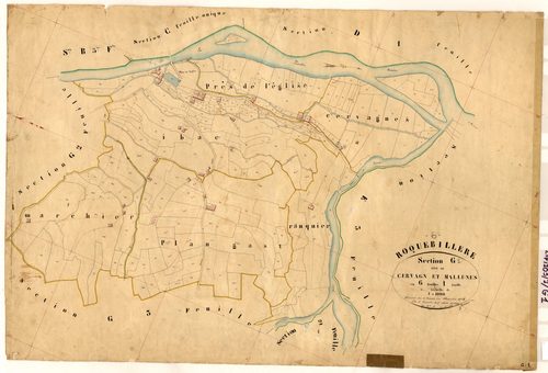 Cervagn et Mallunes. - Plan de section, G1