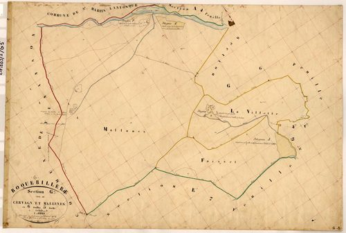 Cervagn et Mallunes. - Plan de section, G5