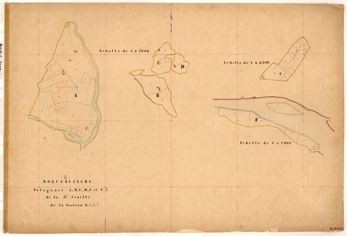 Cervagn et Mallunes (développement). - Plan de section, G5(d)