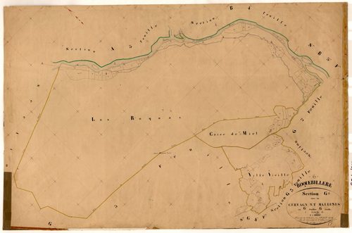 Cervagn et Mallunes. - Plan de section, G6