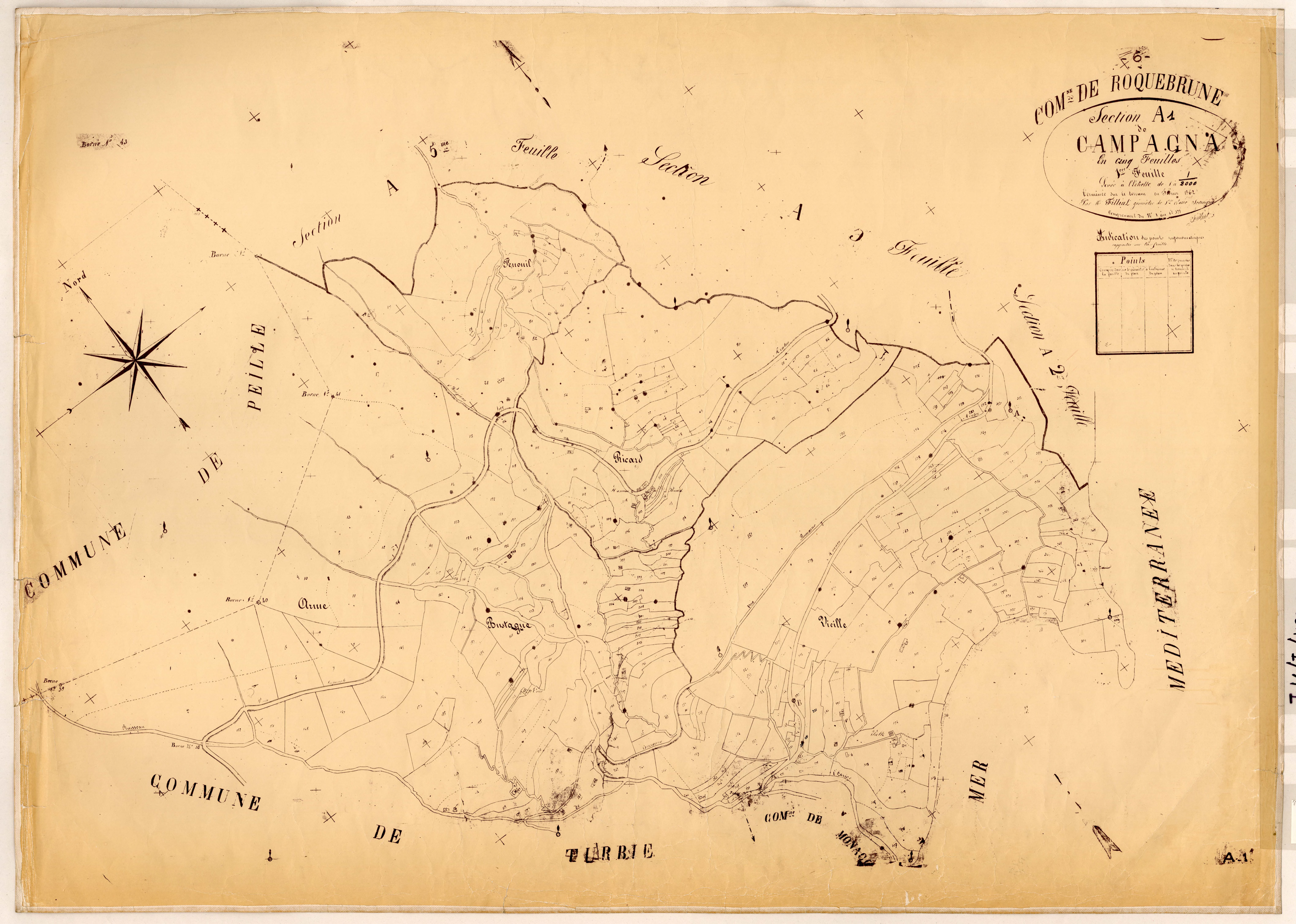 Campagna. - Plan de section, A1