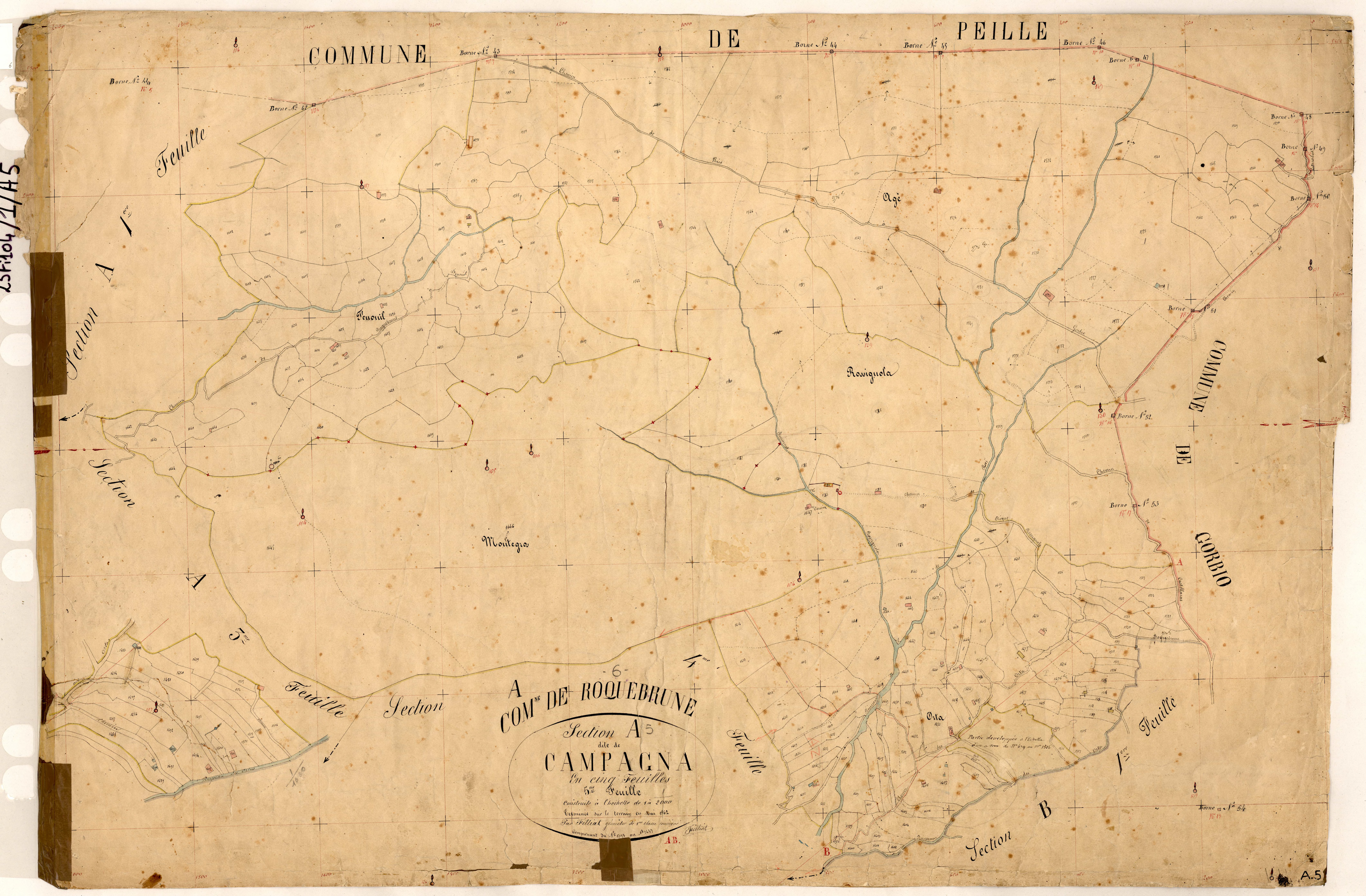 Campagna. - Plan de section, A5
