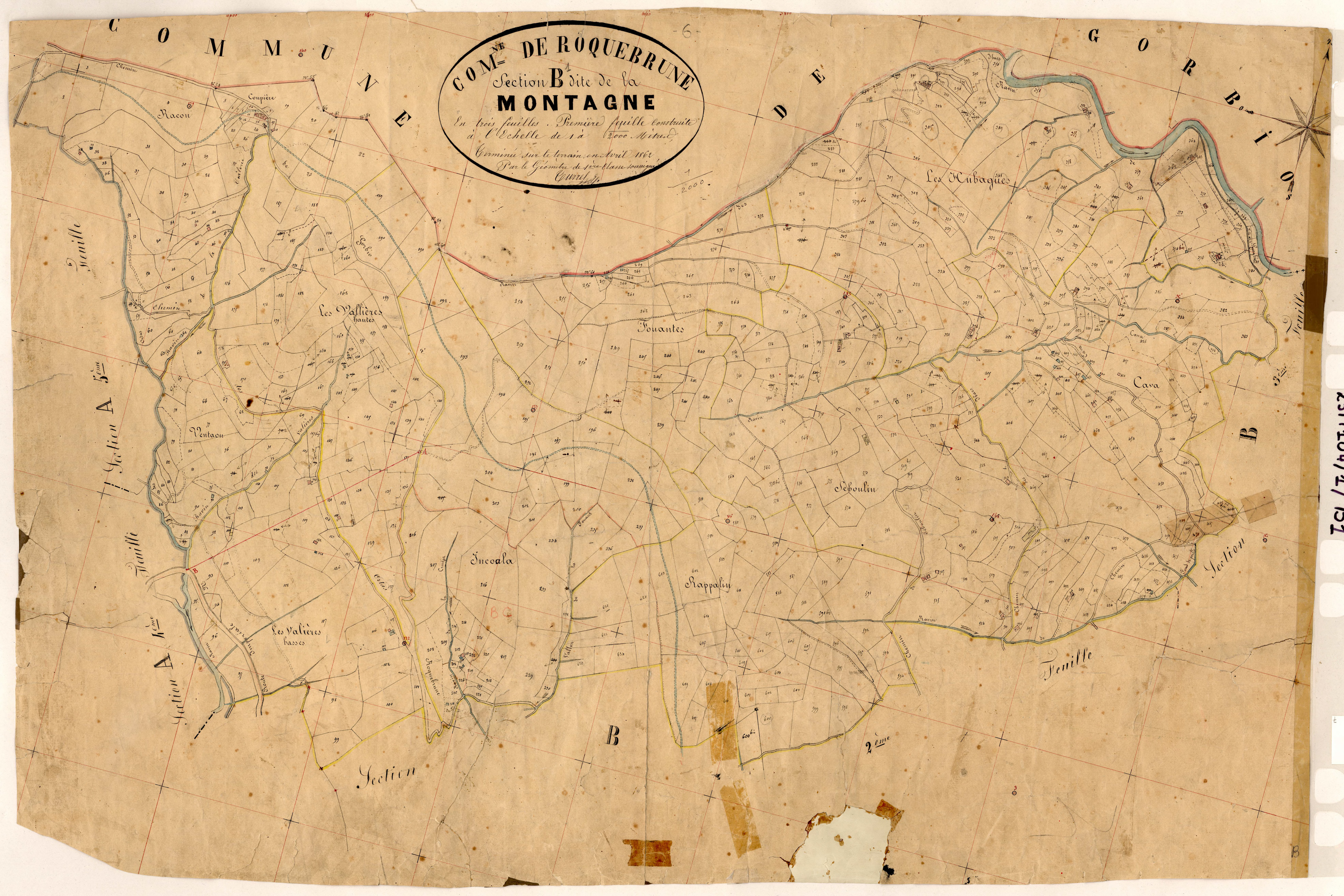 La Montagne. - Plan de section, B1
