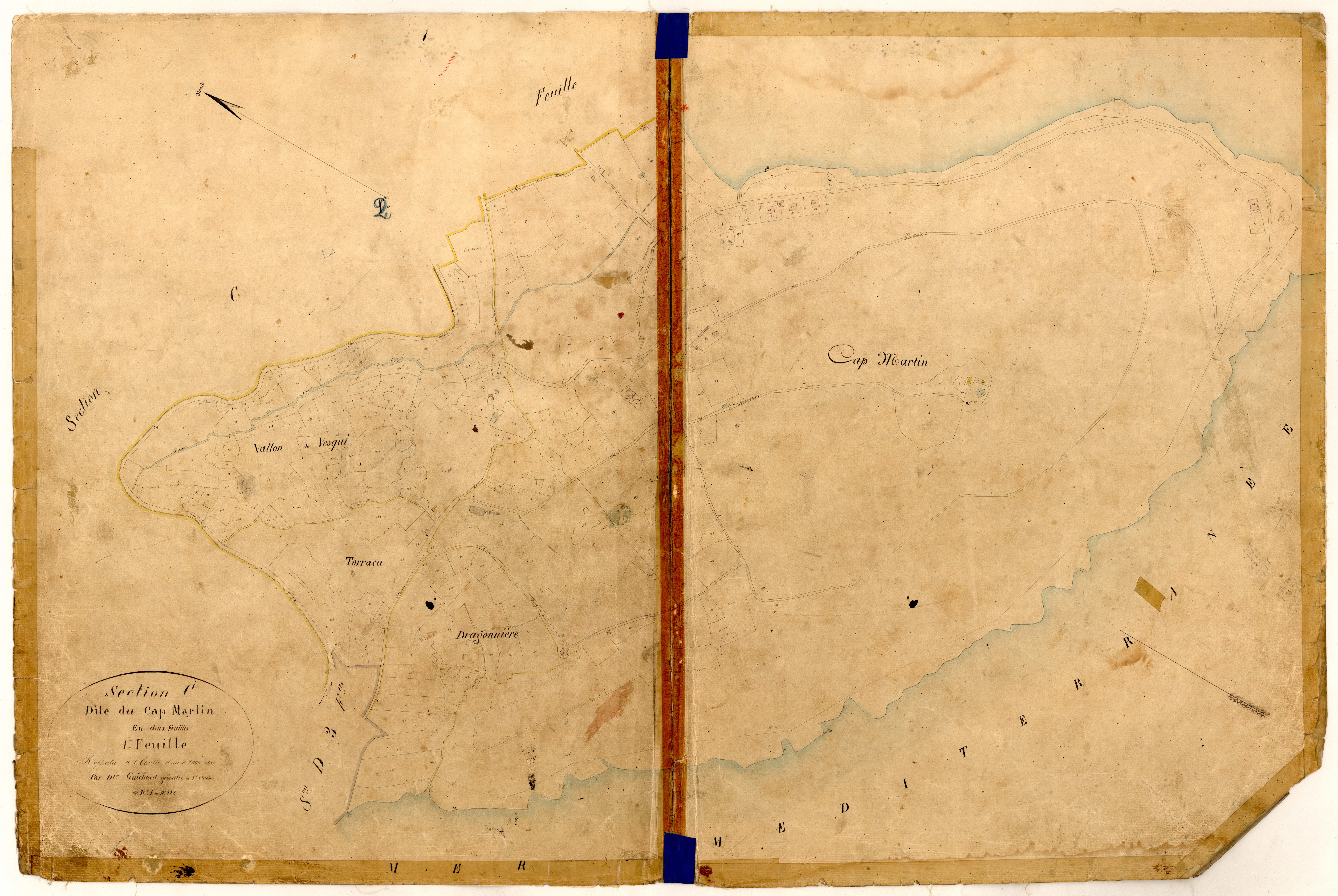 Le Cap Martin. - Plan de section, C1