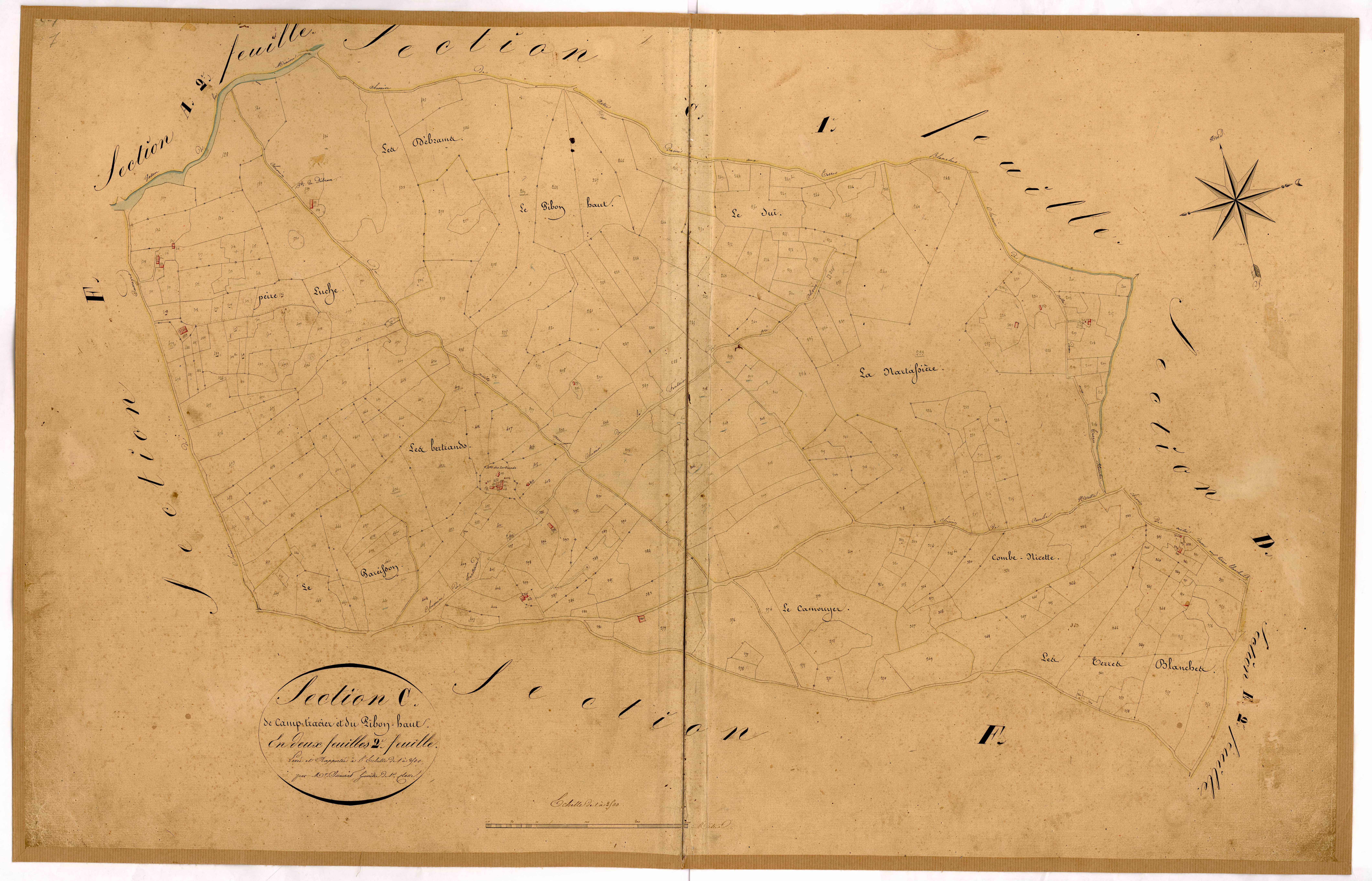 Camp-Tracier et Pibon-Haut. - Plan de section, C2