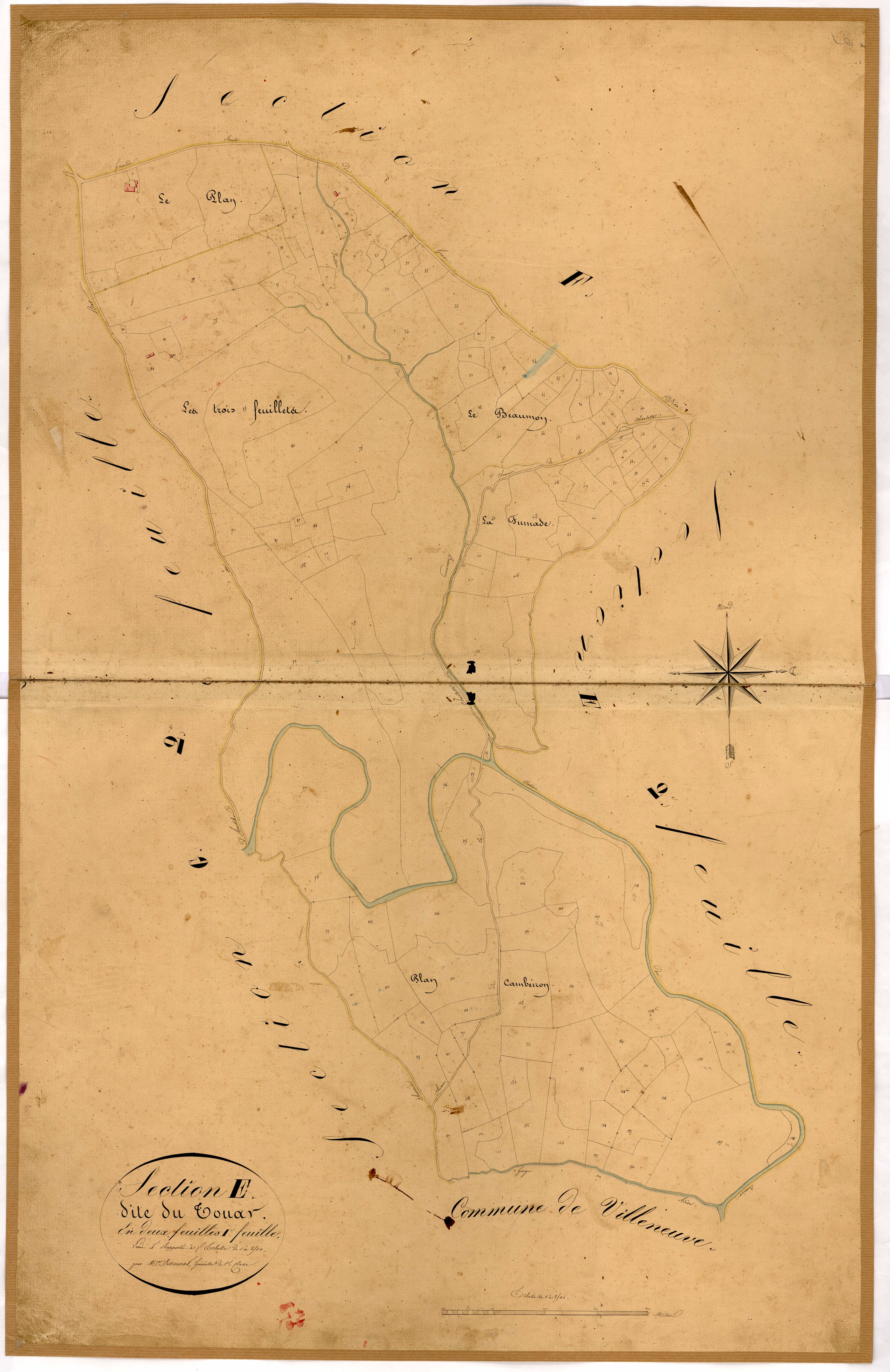 Le Touar. - Plan de section, E1