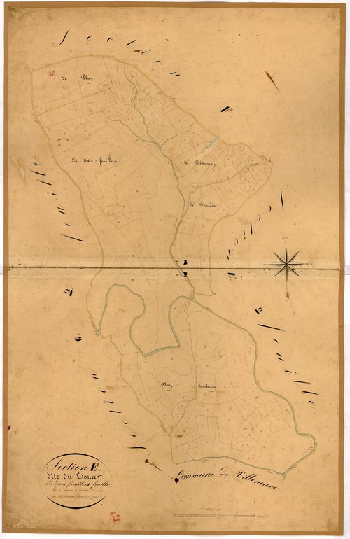 Le Touar. - Plan de section, E1
