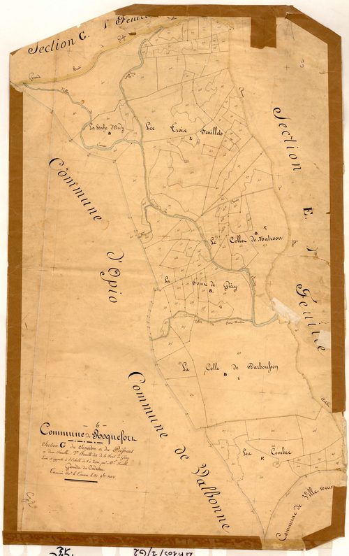 La Font de Giéry, la Font de Giéry. - Plan de section, G2