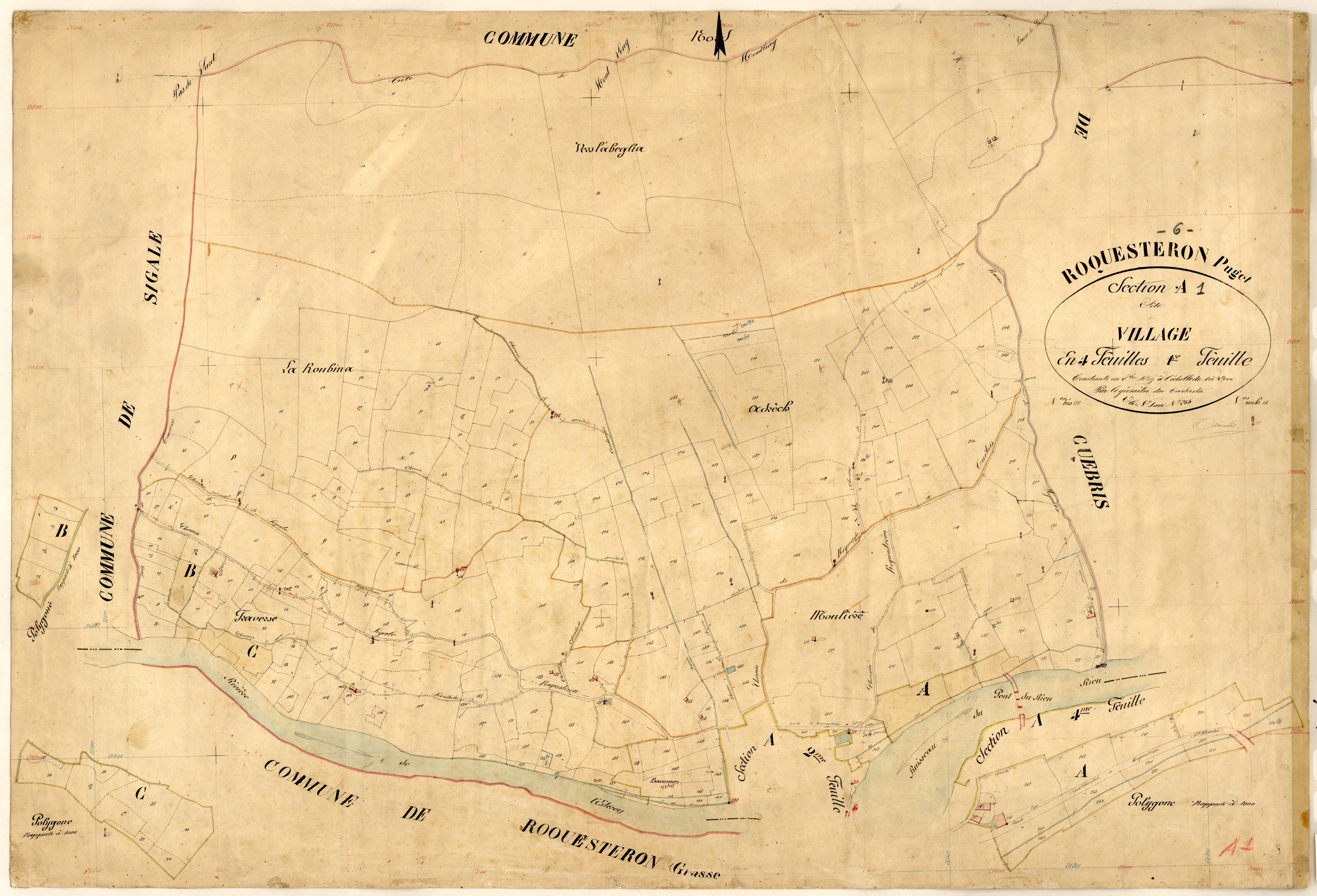 Le Village. - Plan de section, A1