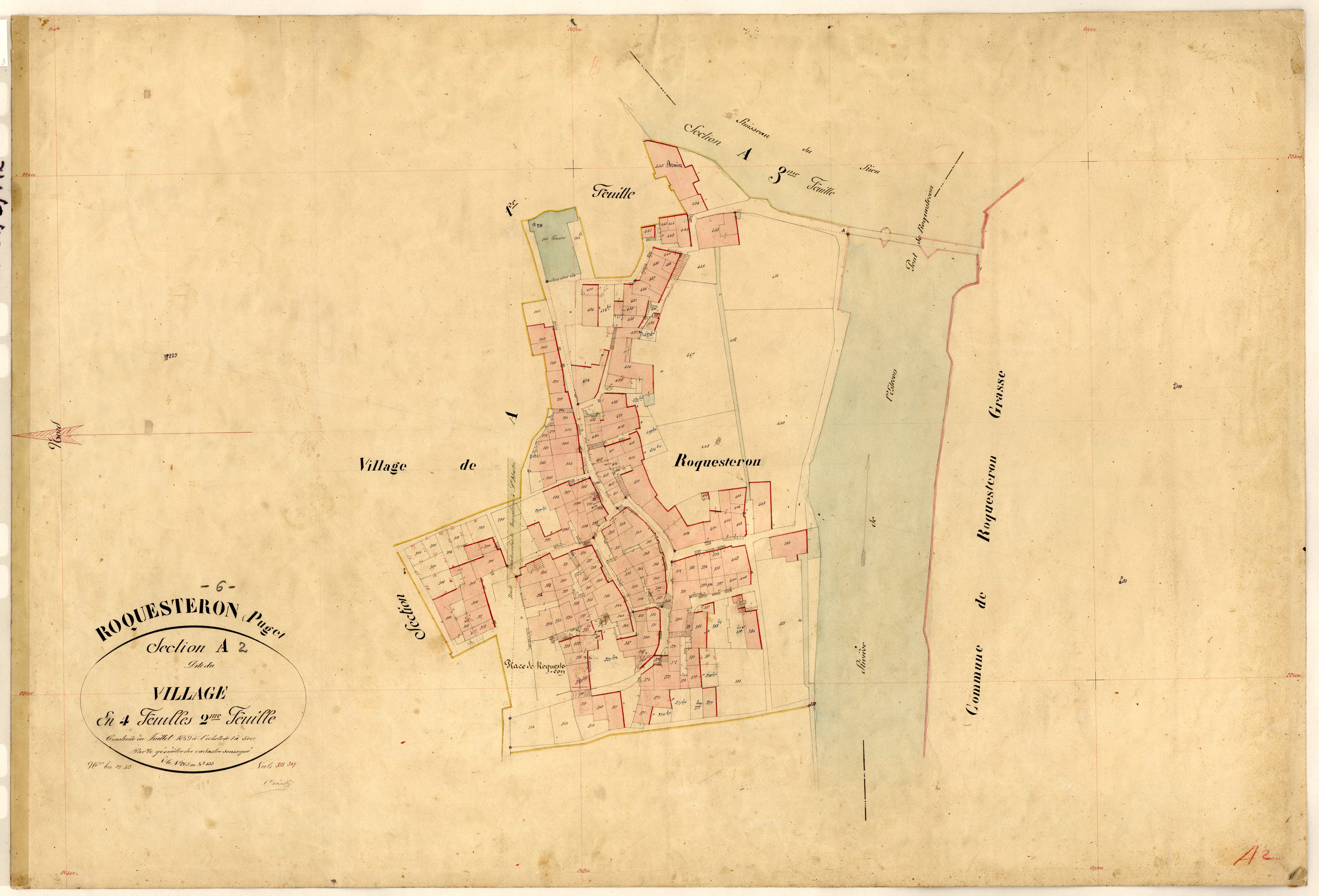 Le Village. - Plan de section, A2
