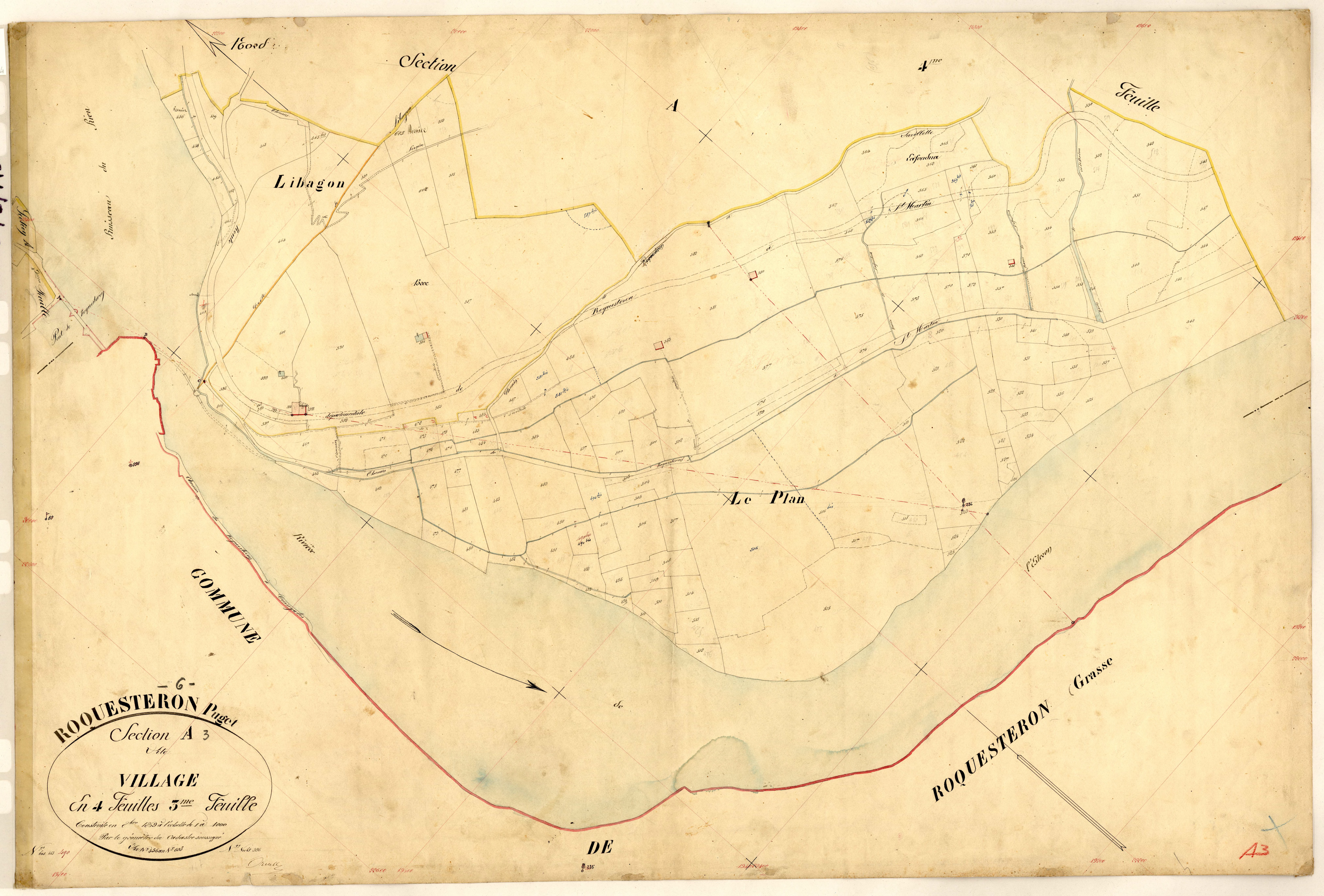 Le Village. - Plan de section, A3