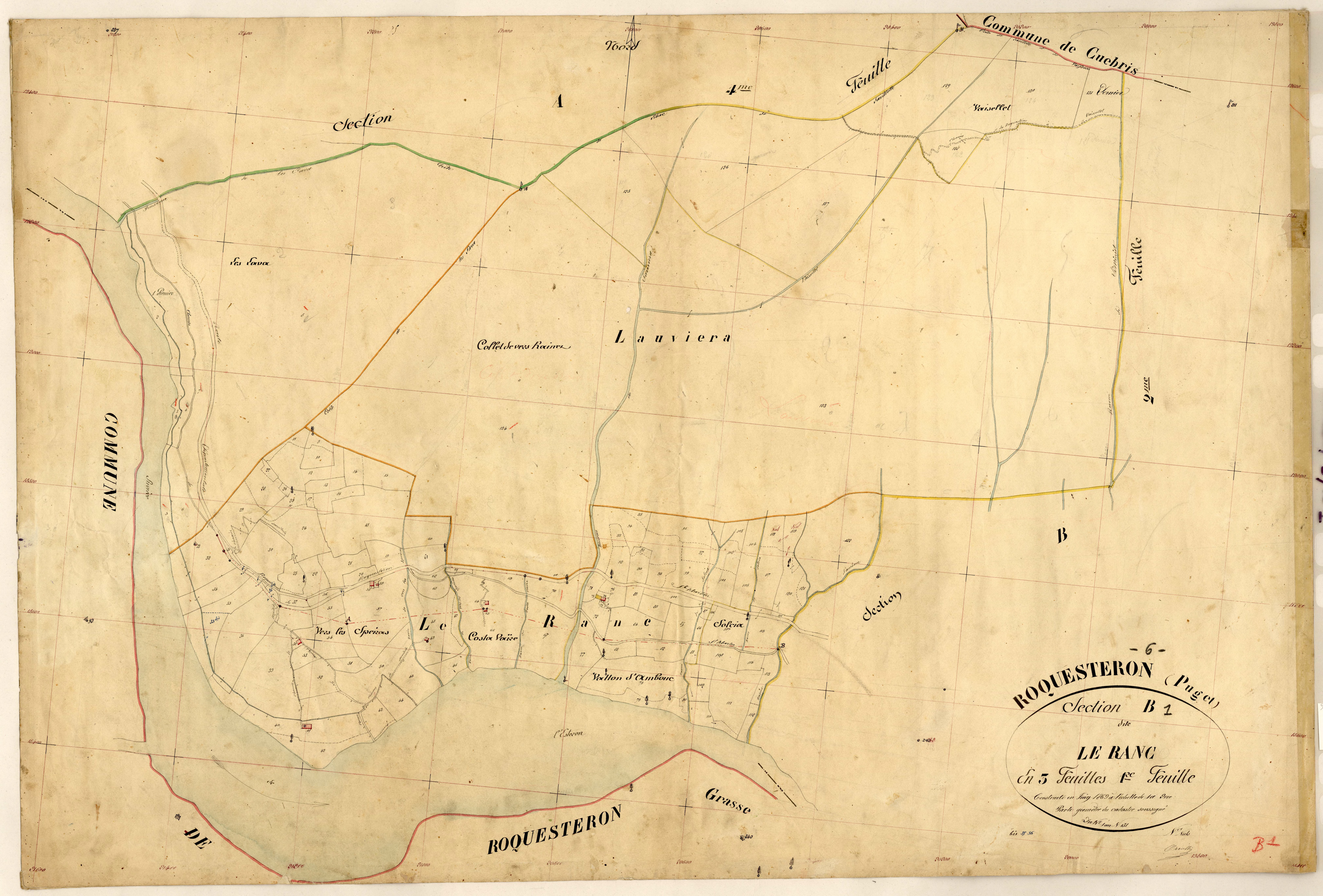 Le Ranc. - Plan de section, B1