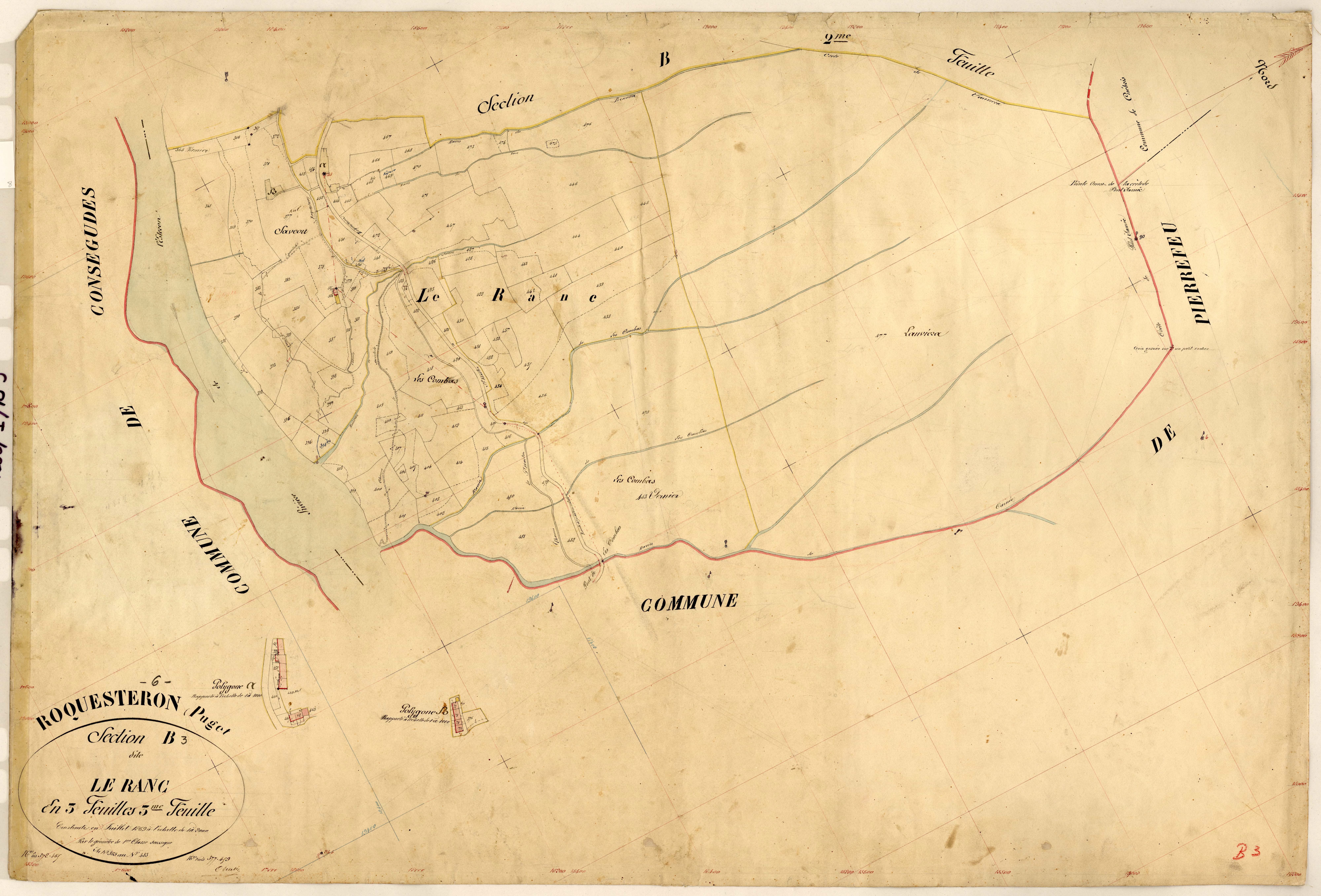 Le Ranc. - Plan de section, B3