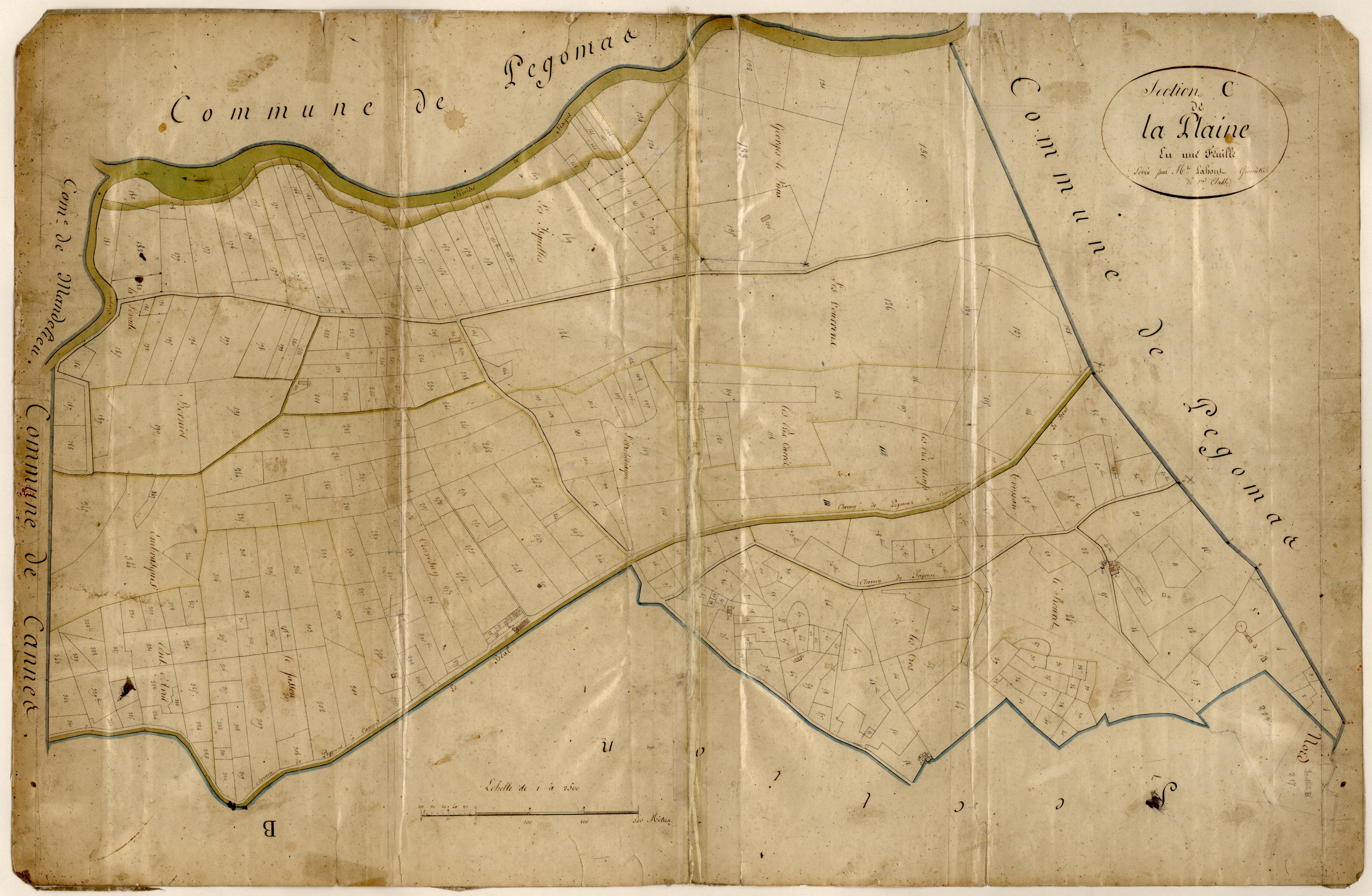La Plaine. - Plan de section, C
