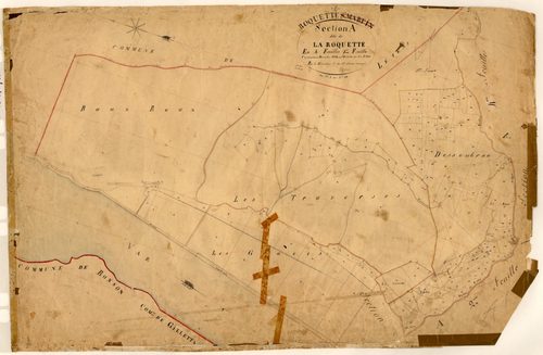 La Roquette. - Plan de section, A1